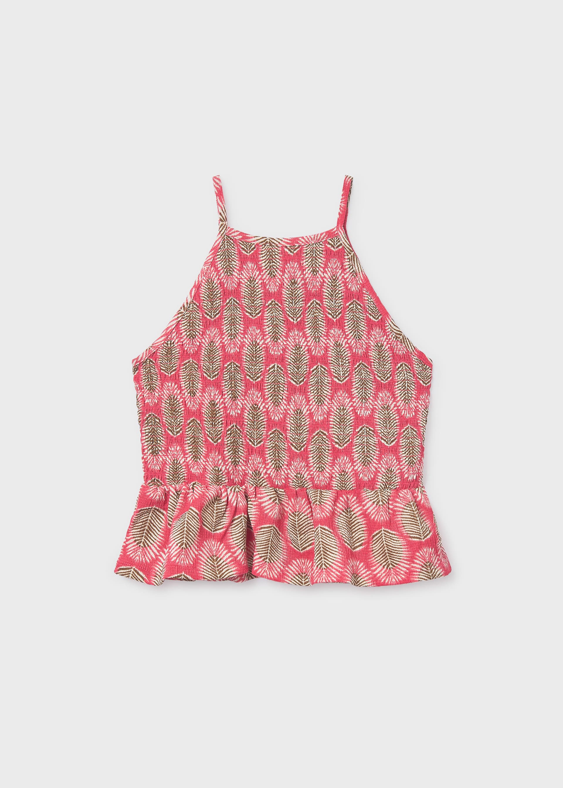 Girl Printed Knit Tank Top