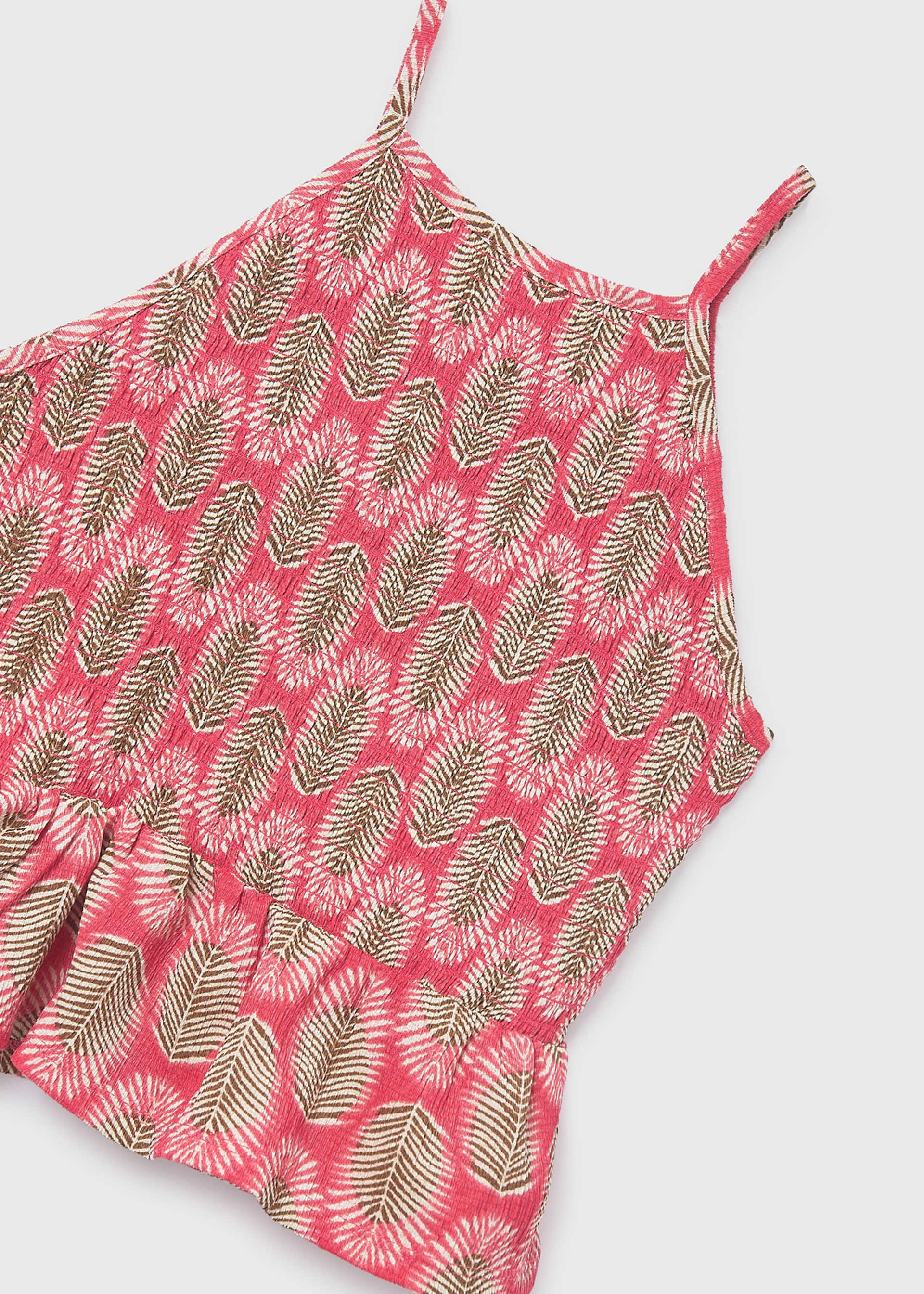 Girl Printed Knit Tank Top