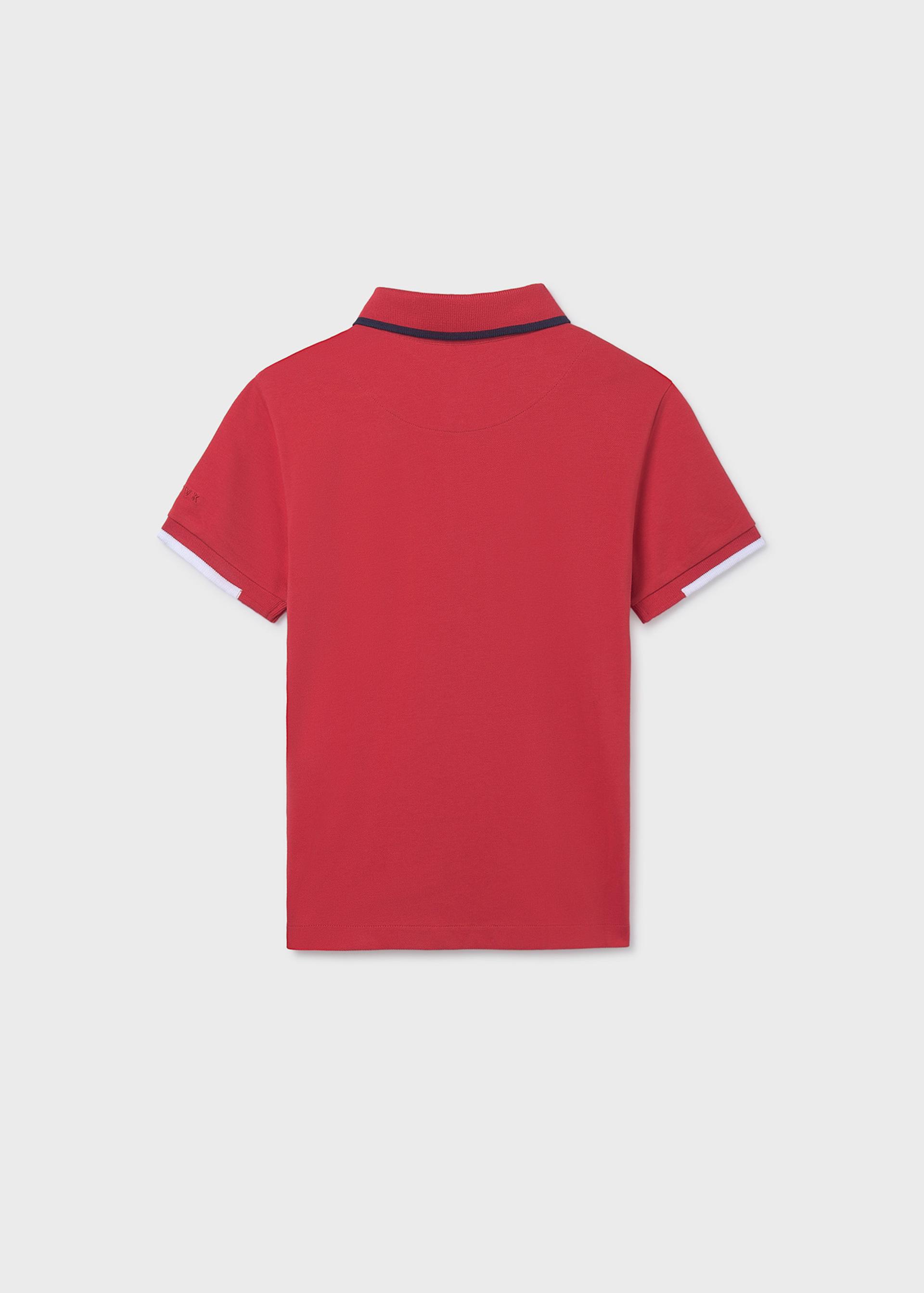 Contrast polo shirt for boys