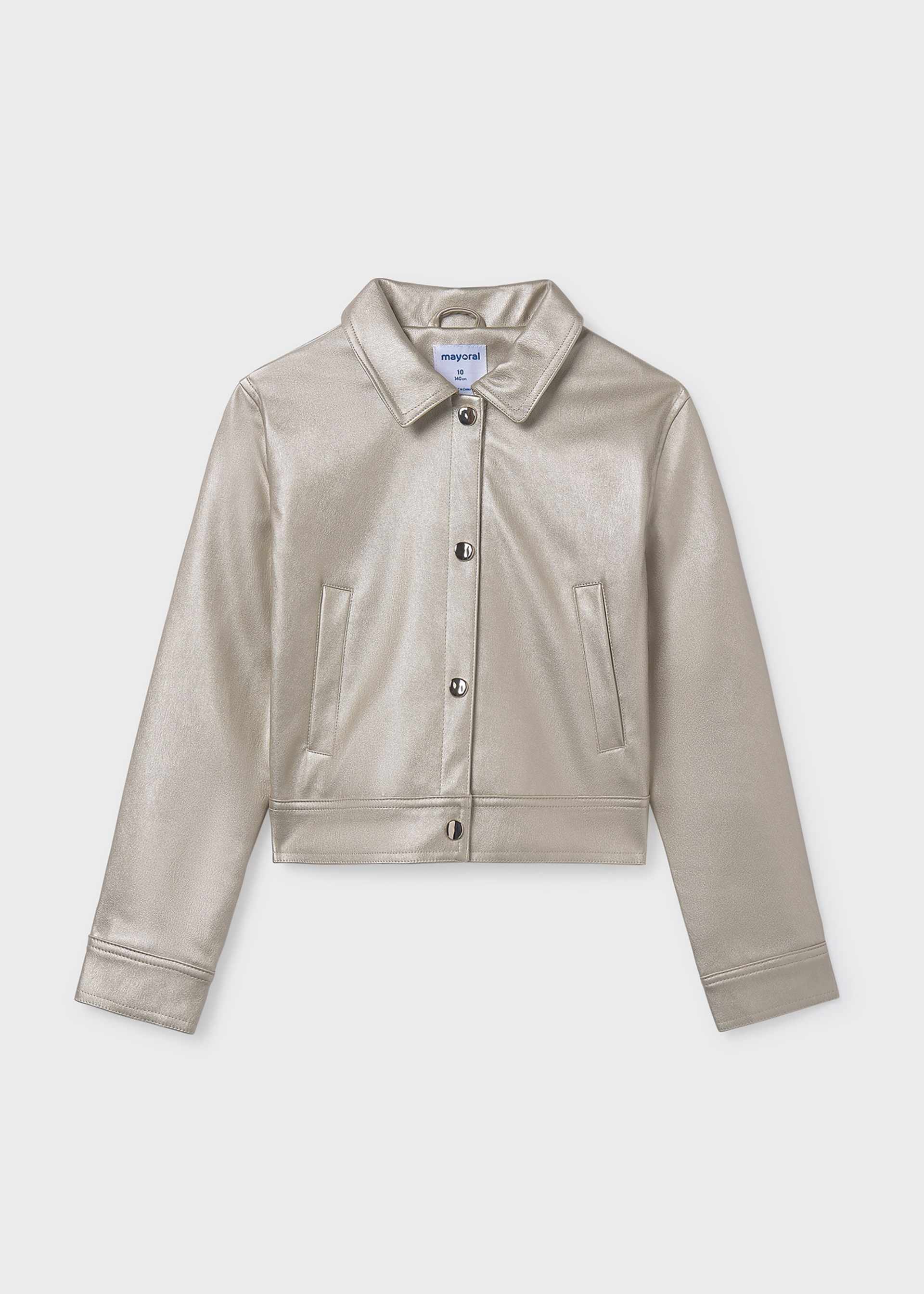 Kunstlederjacke Teenager Mädchen