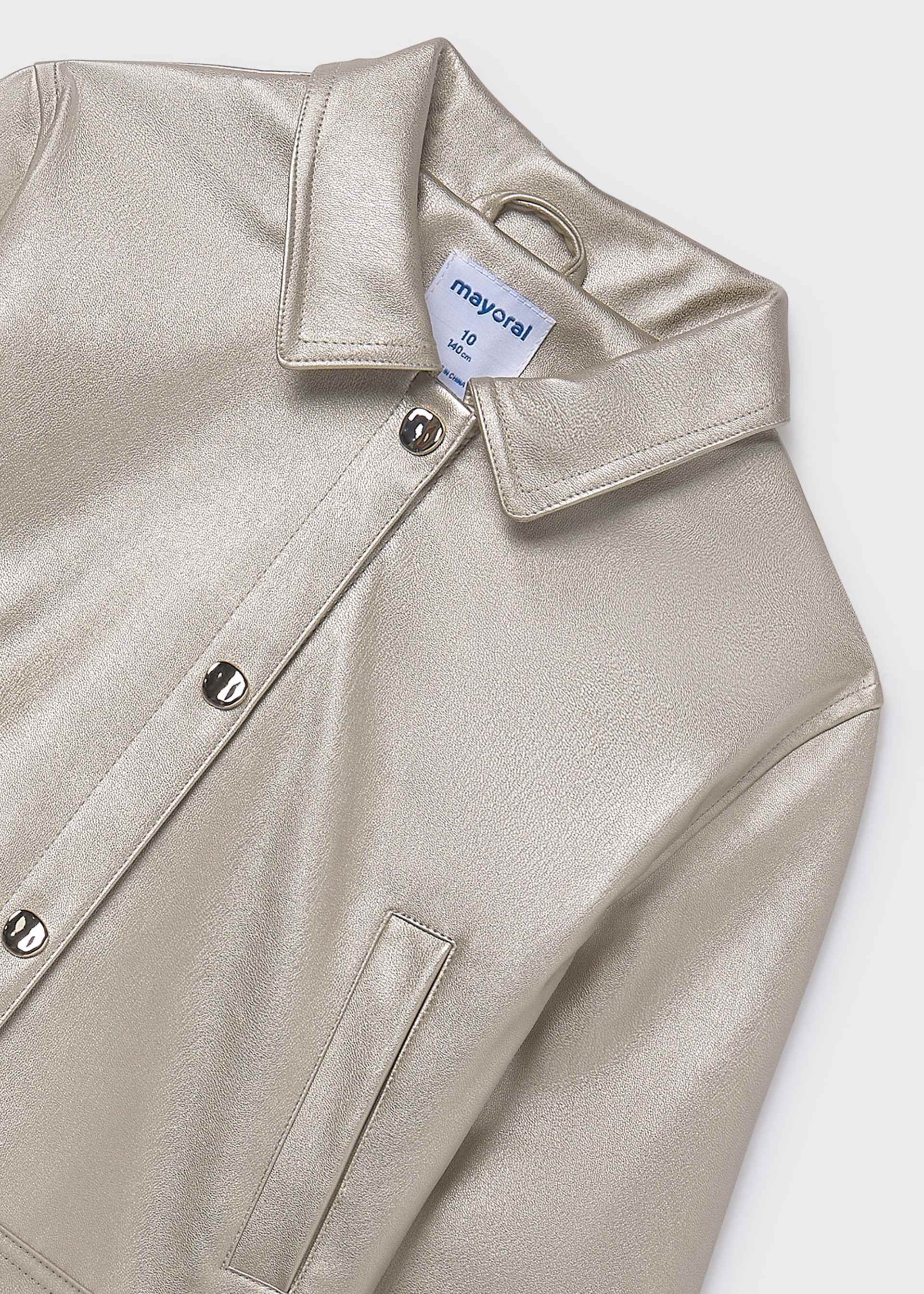 Veste en similicuir fille