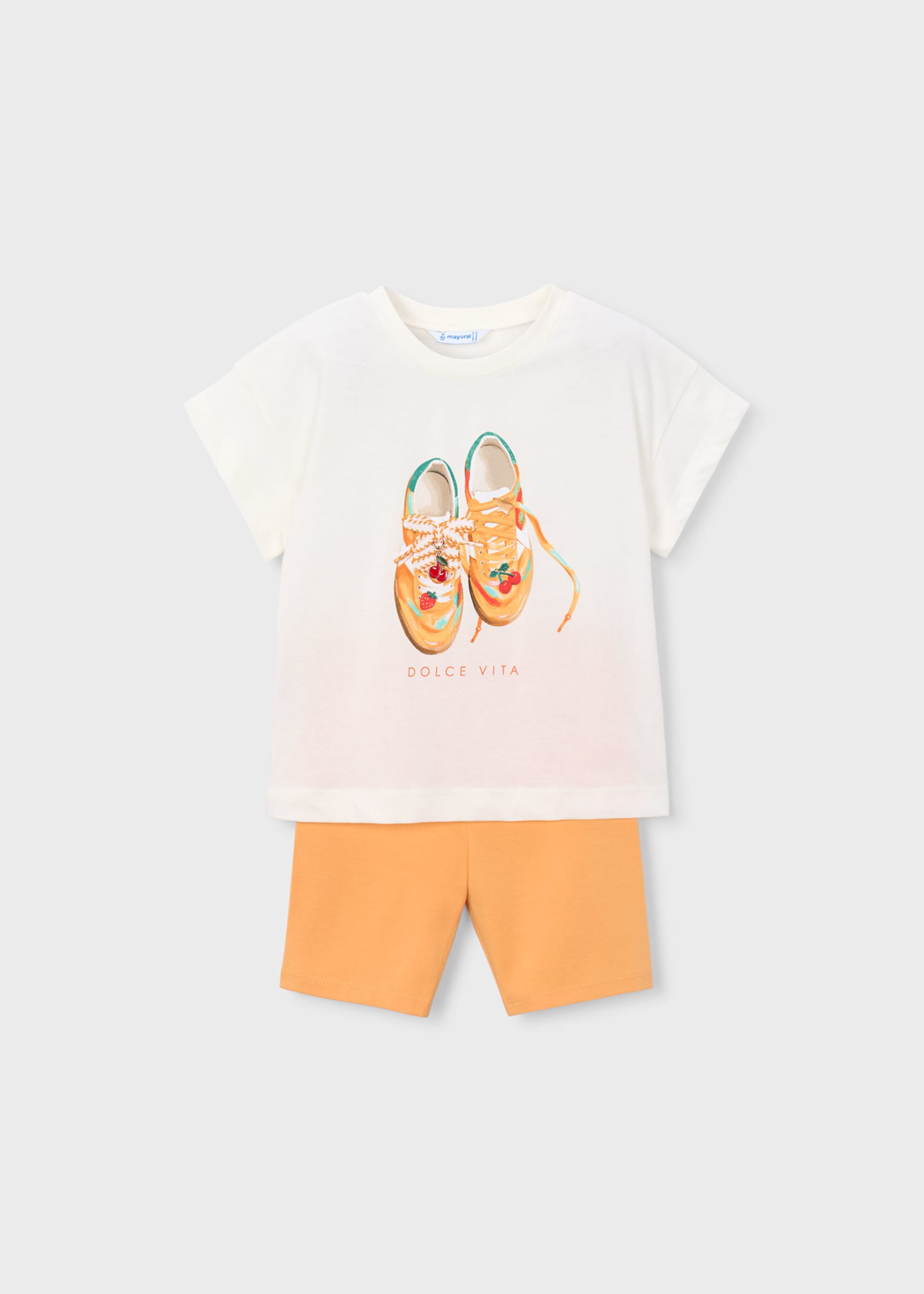 Conjunto legging ciclista y camiseta niña