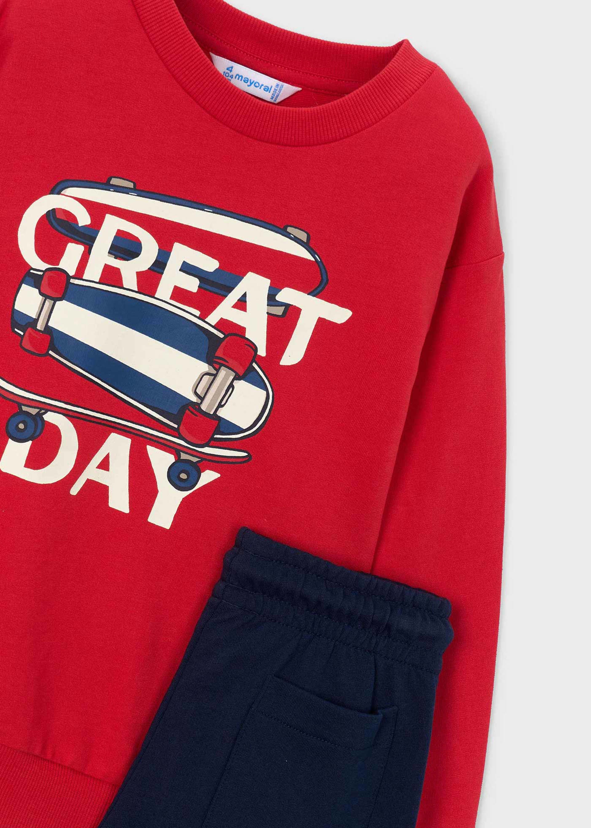 Set Hose und gestreiftes Shirt Jungen