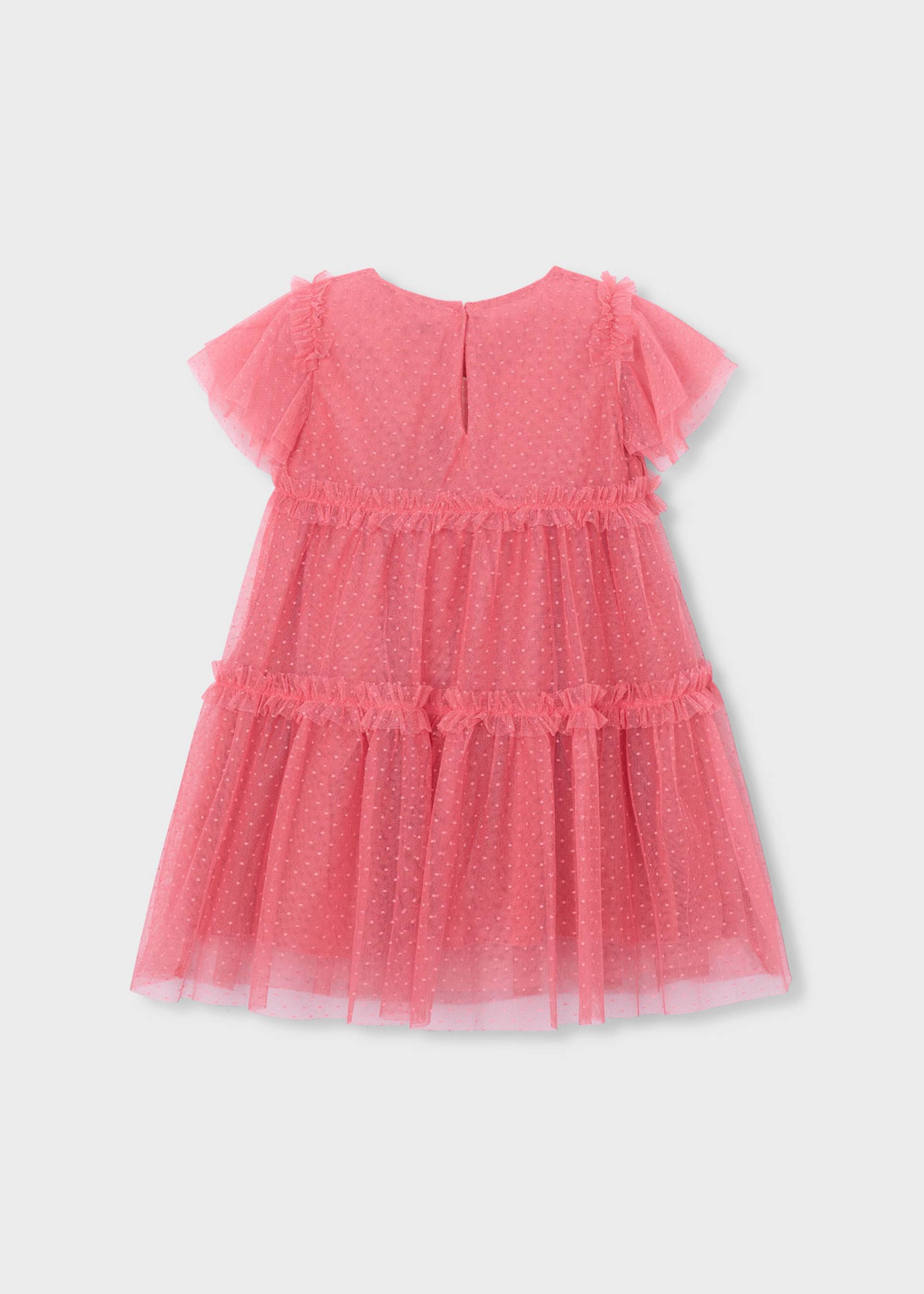Robe en tulle plumetis fille