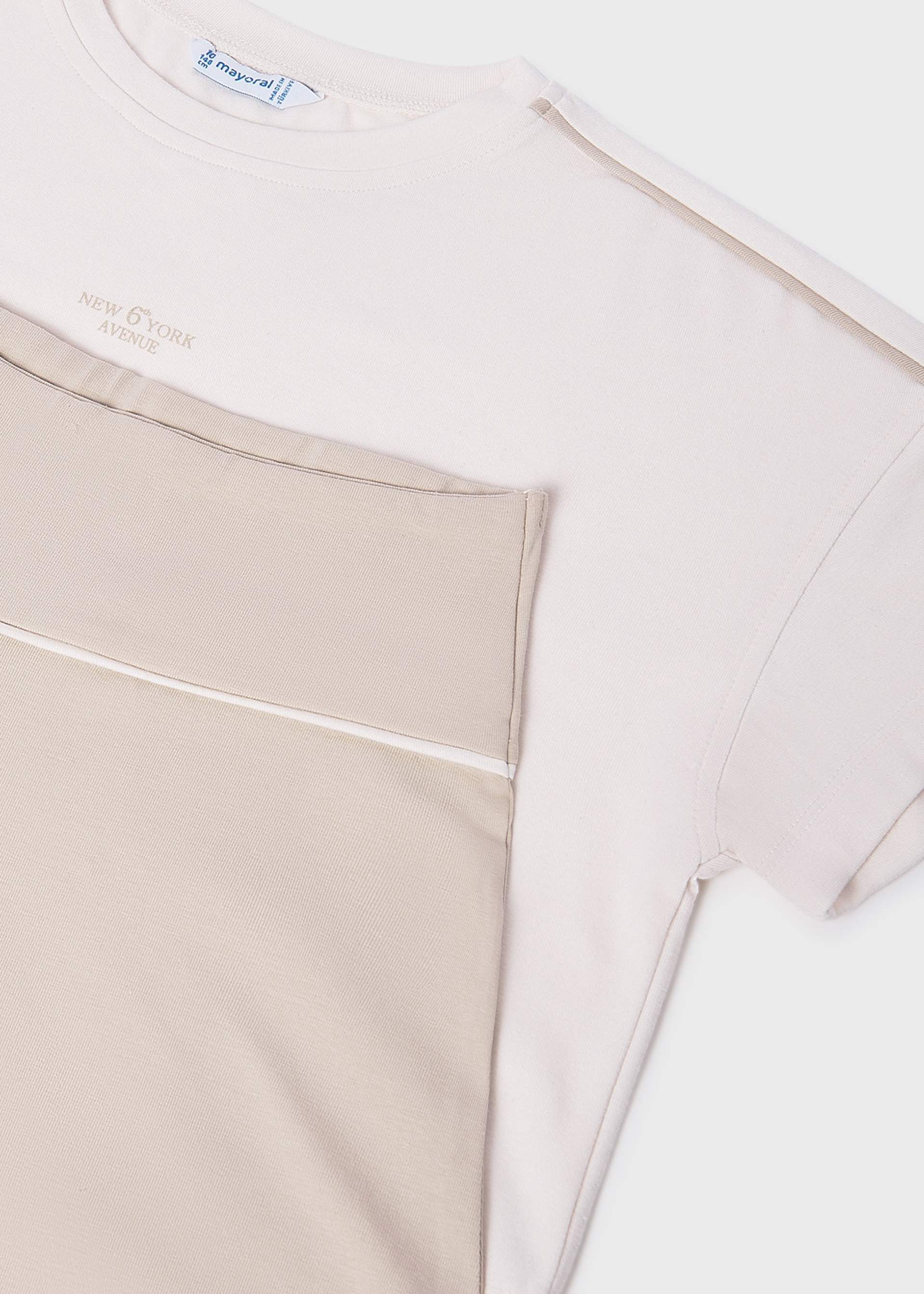 Ensemble short et t-shirt en maille fille