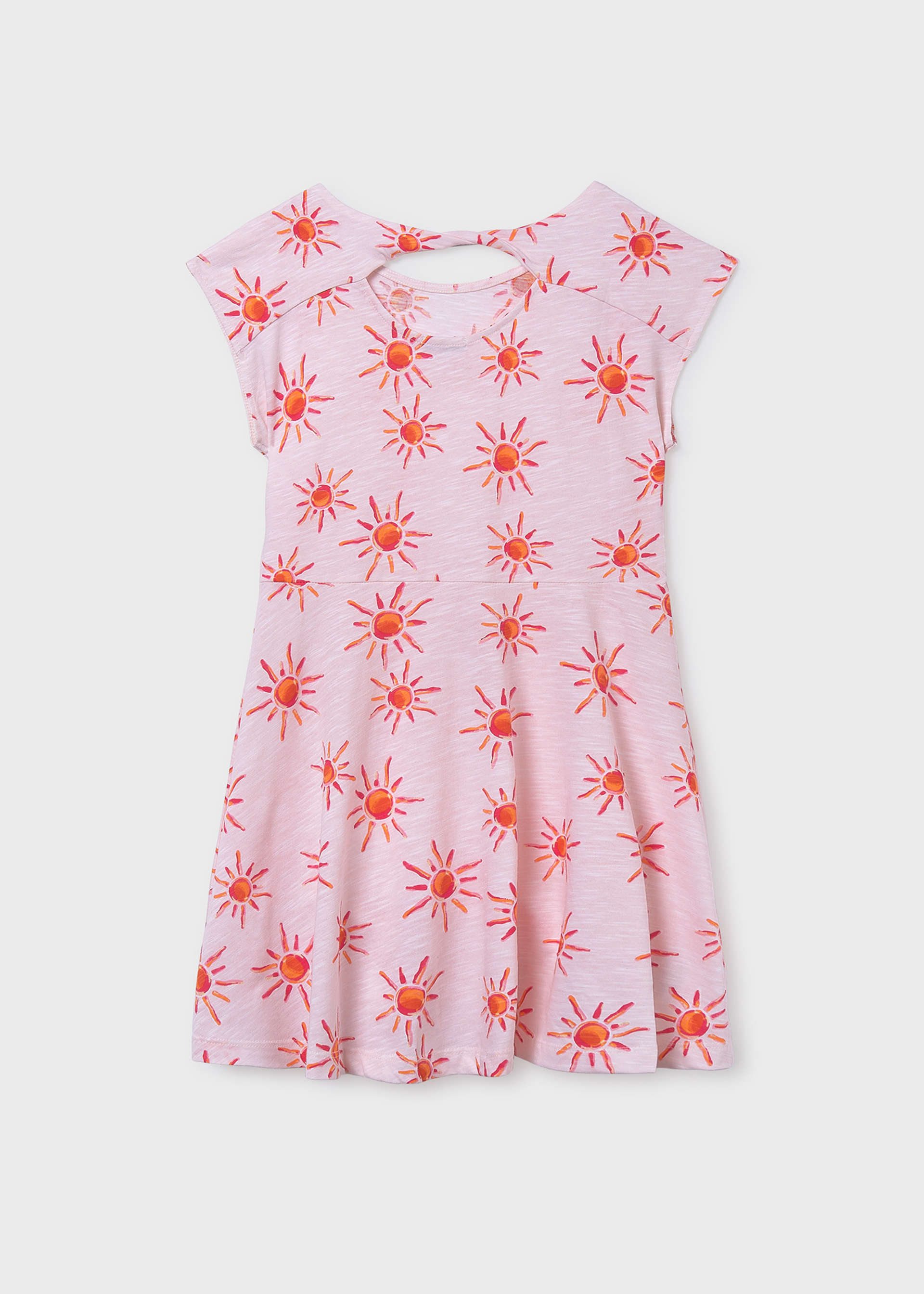 Vestido punto estampado chica