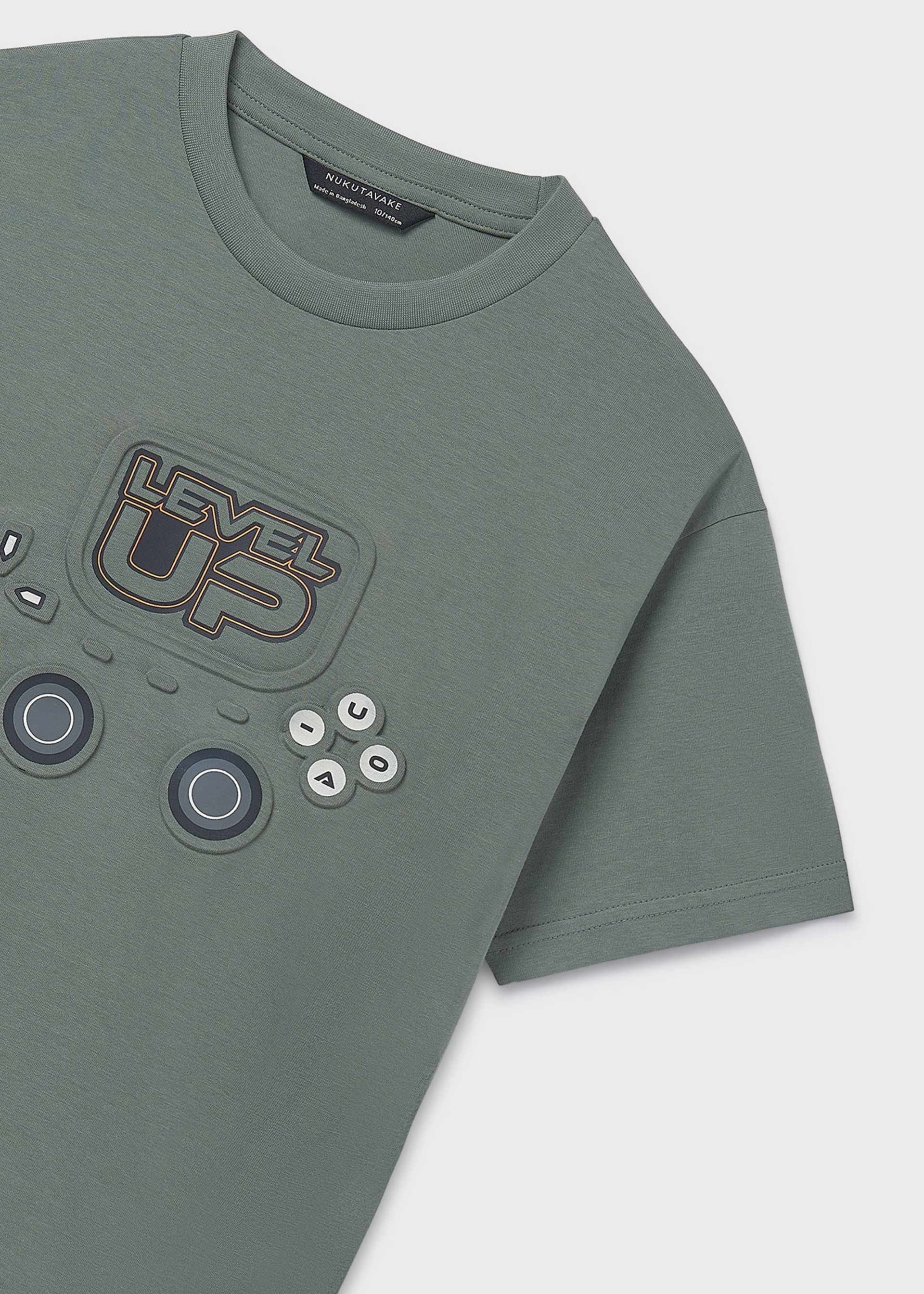 T-Shirt Reliefdetails Teenager Jungen