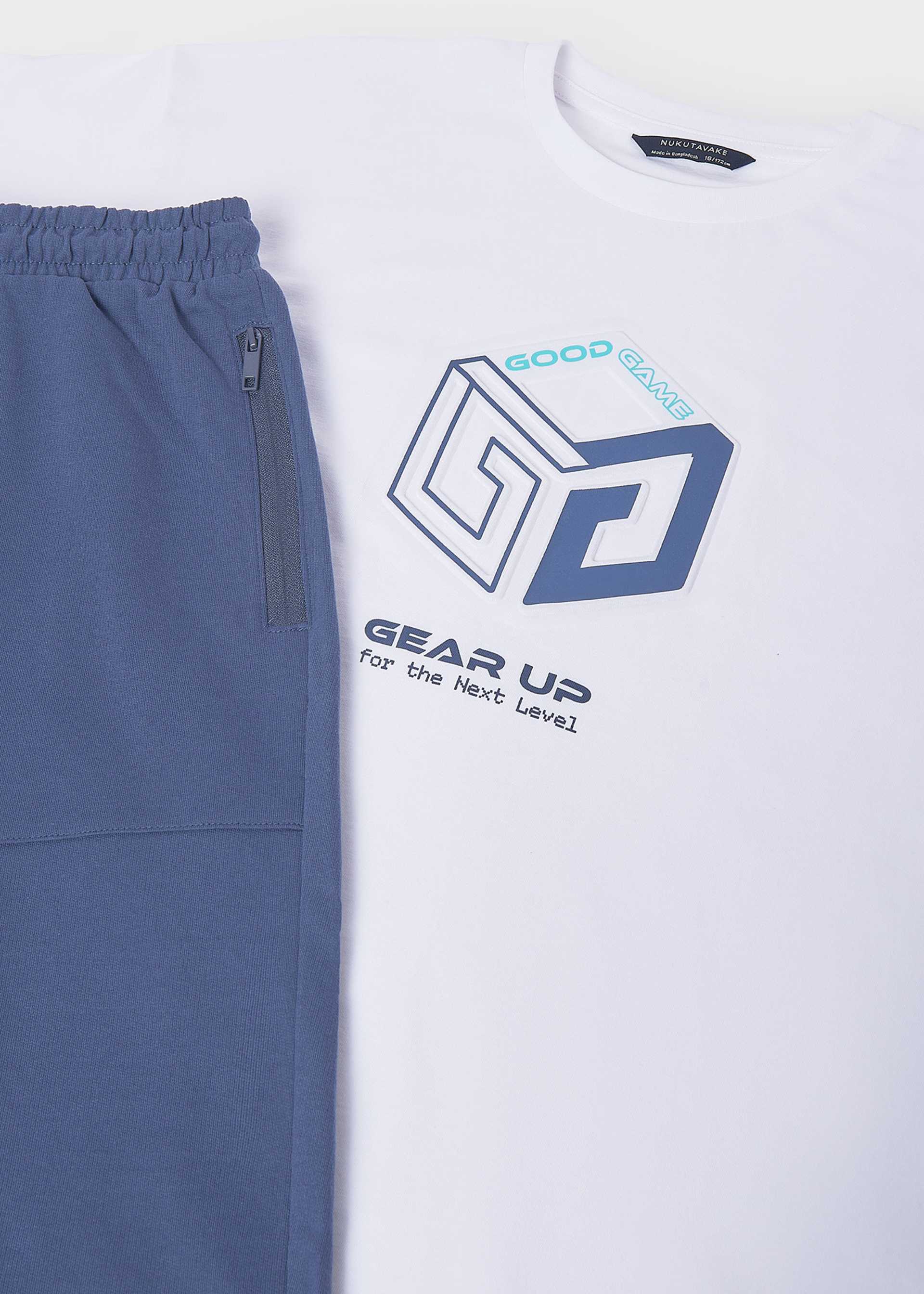 Conjunto bermuda y playera relieve chico