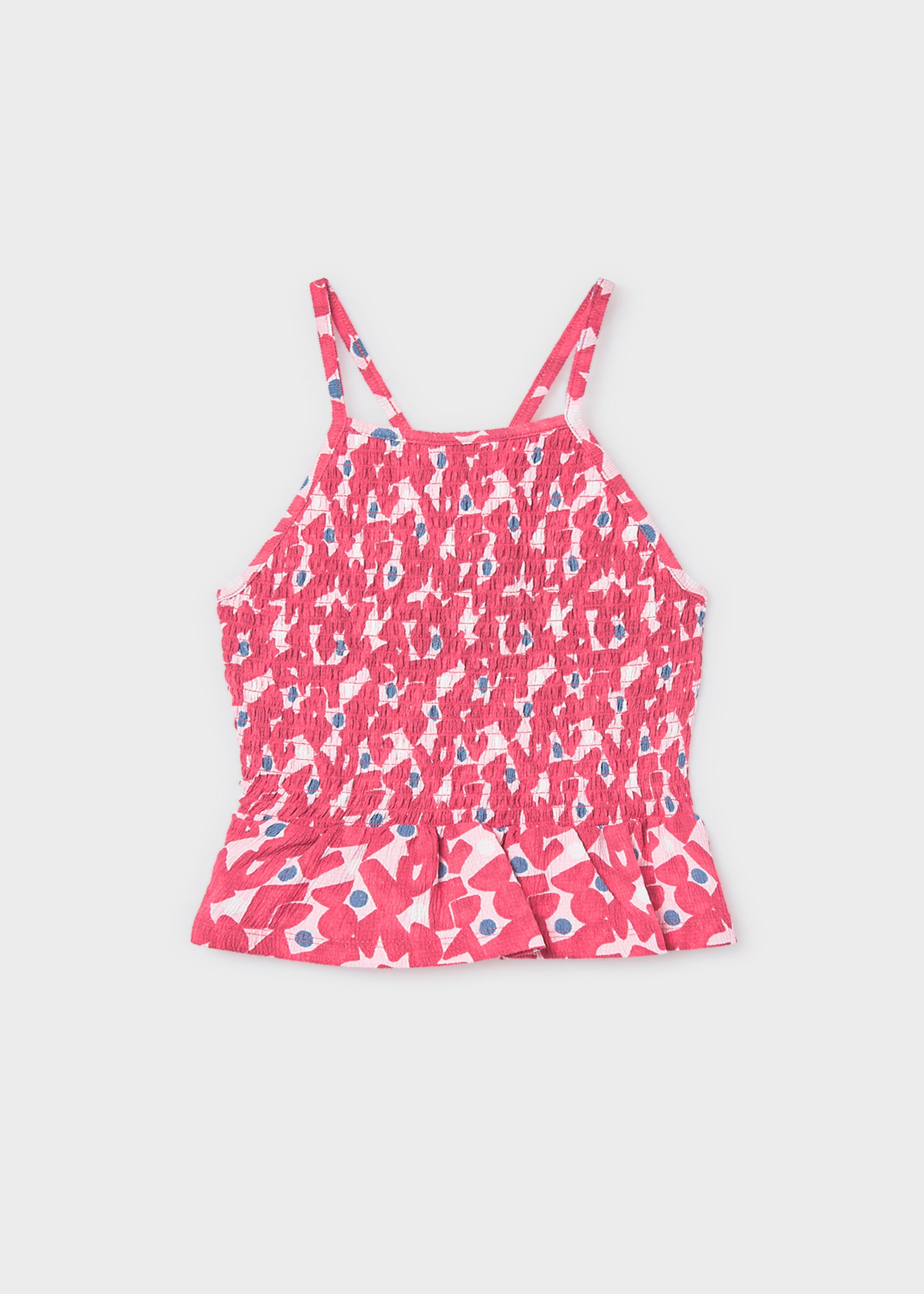 Girls knit print top