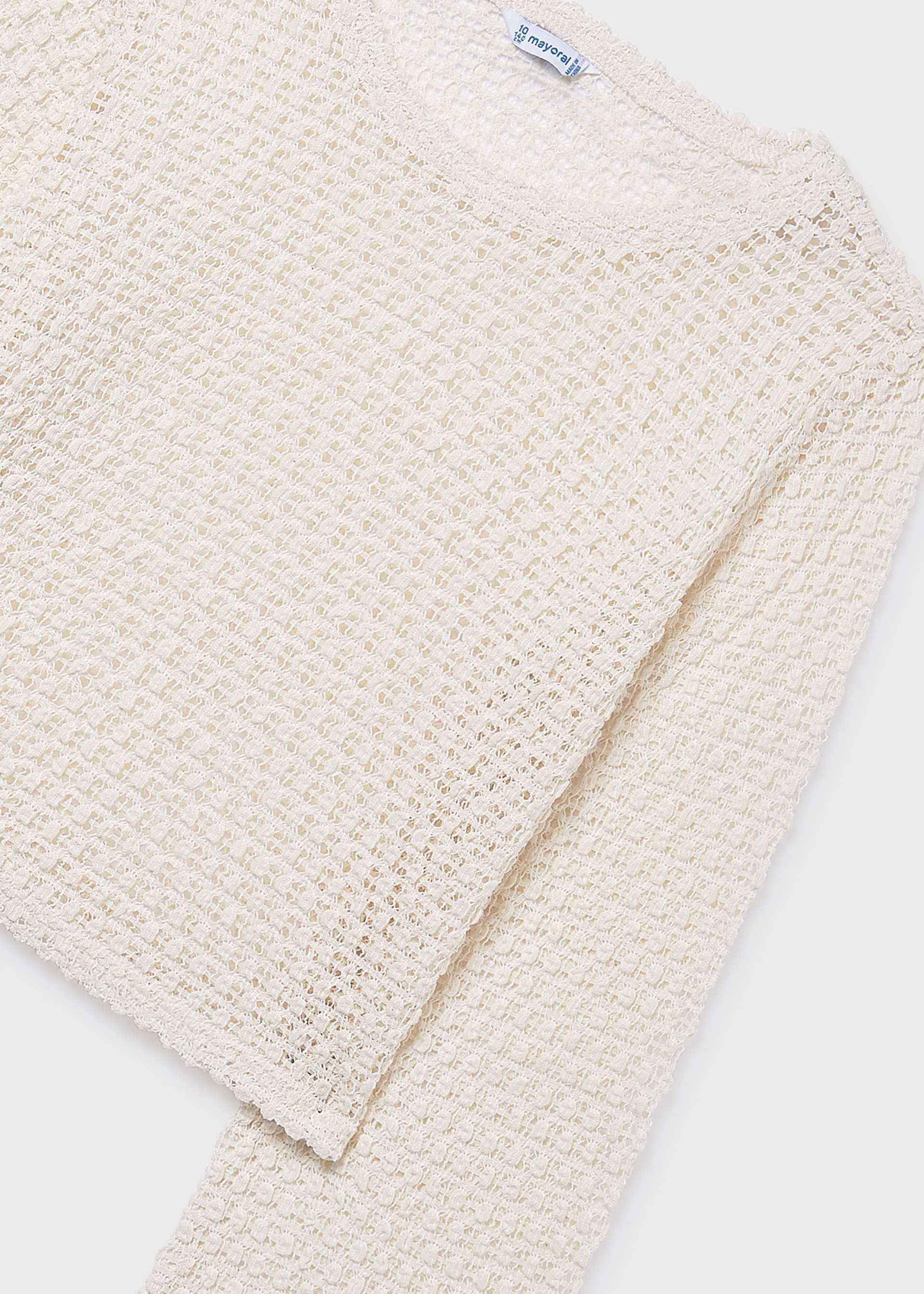Sweter ażurowy dla dziewczynki