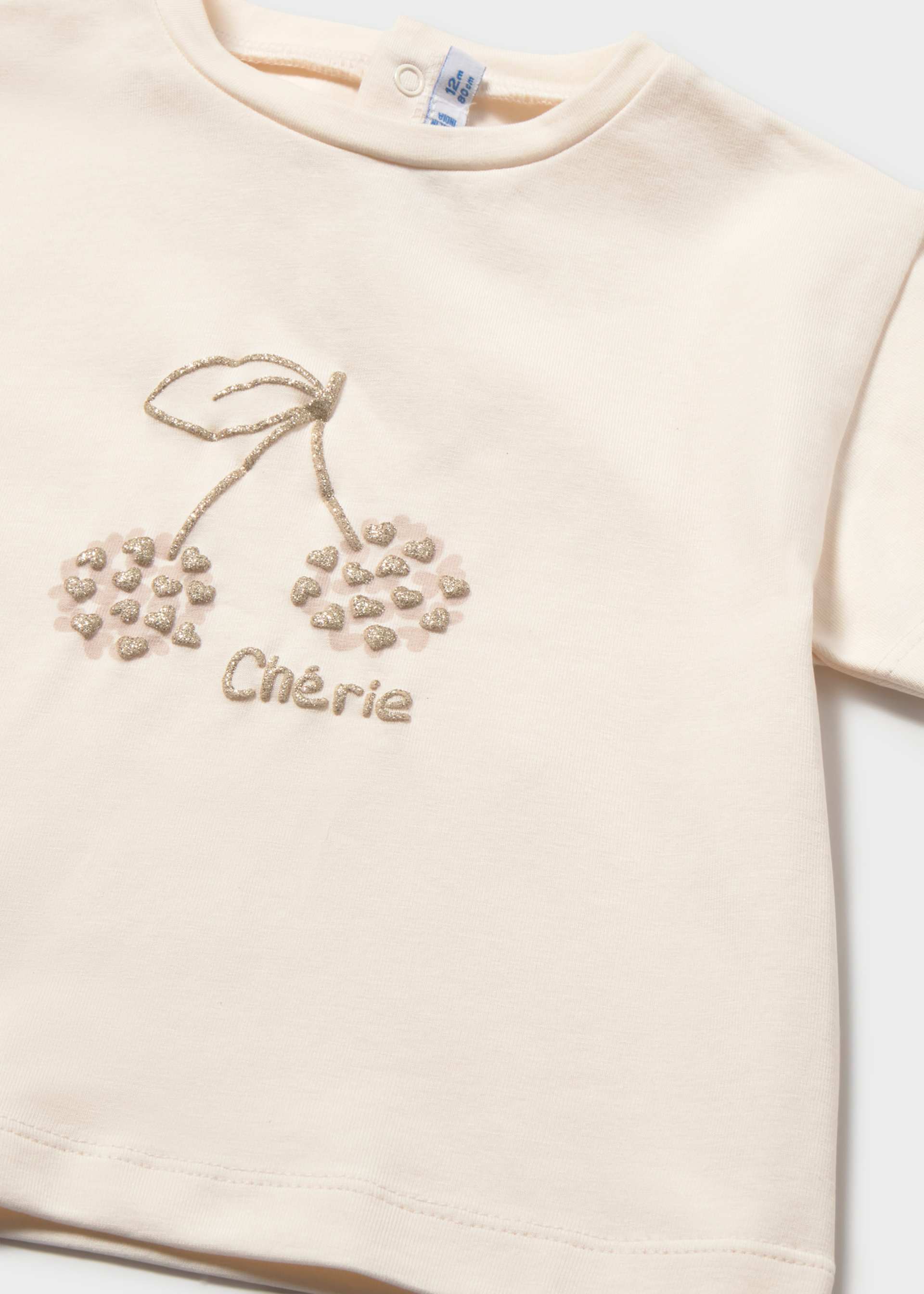 T-shirt cerise basique bébé