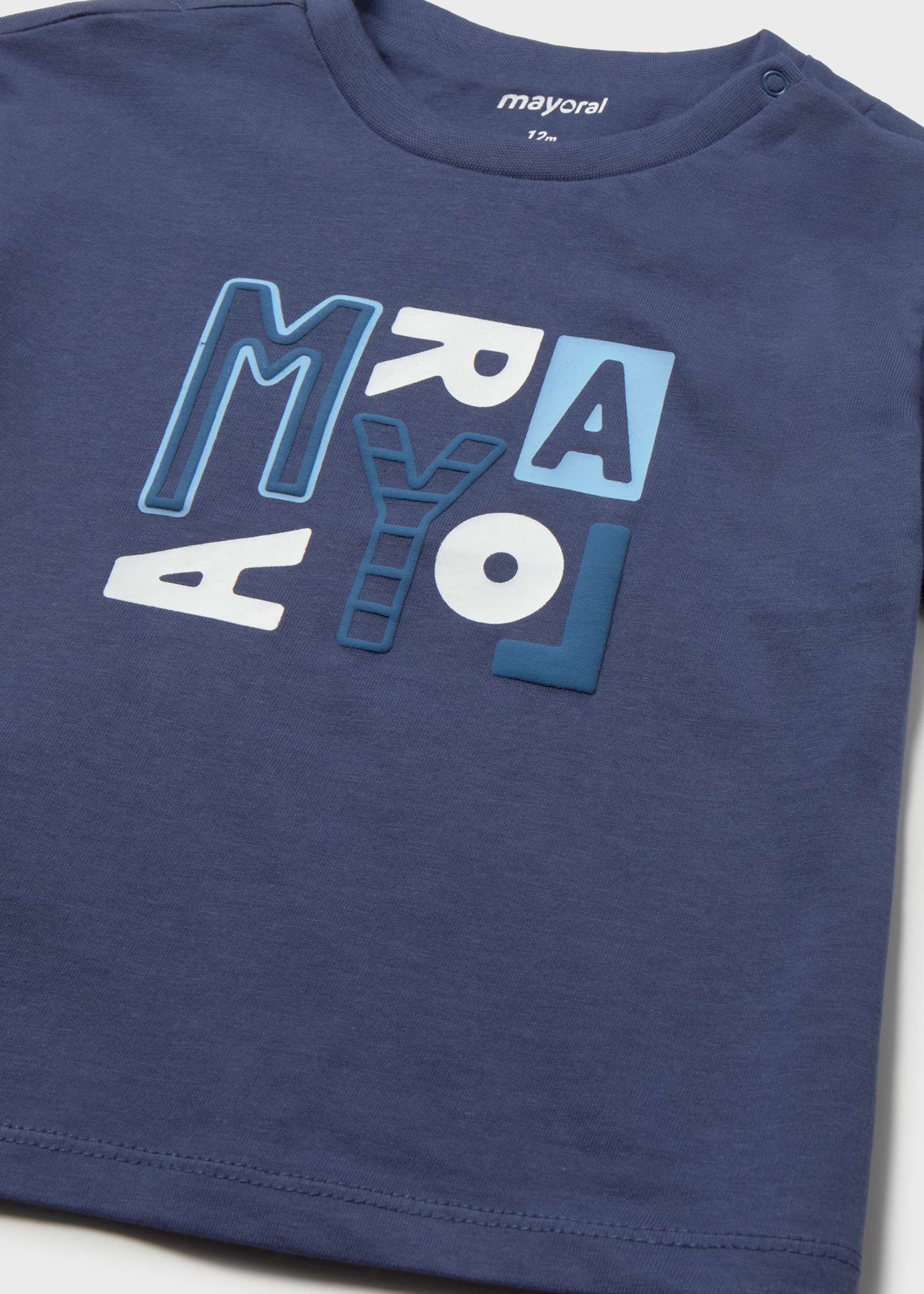 Playera básica letras bebé