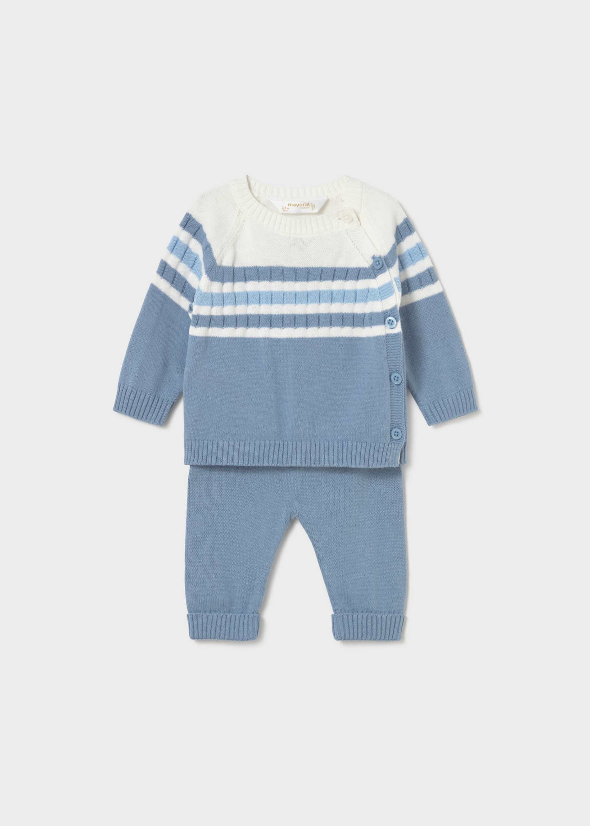 Ensemble pantalon et pull en tricot nouveau-né Ensemble pantalon et pull en tricot nouveau-né