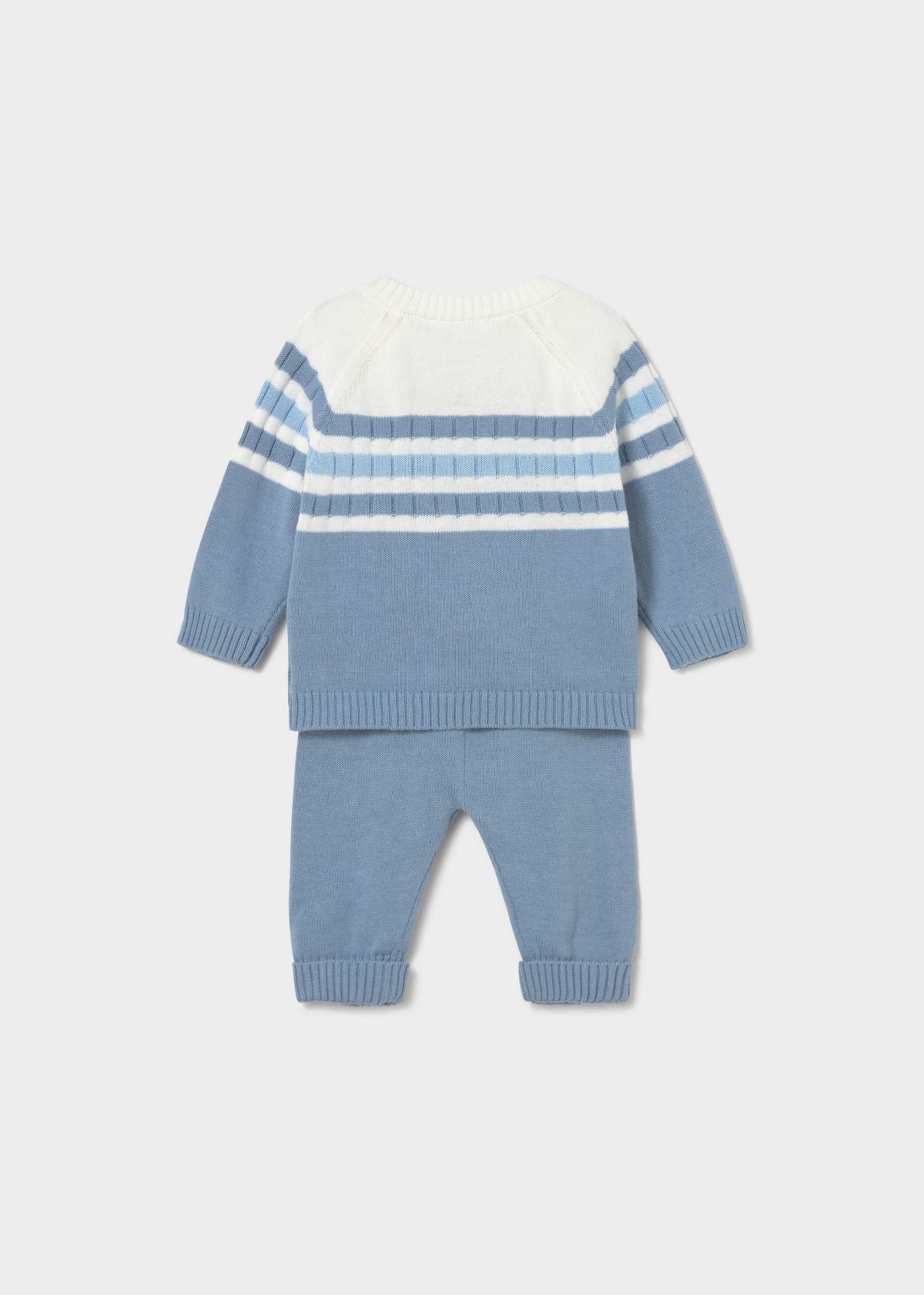 Newborn Boy Knit Pants and Sweater Set