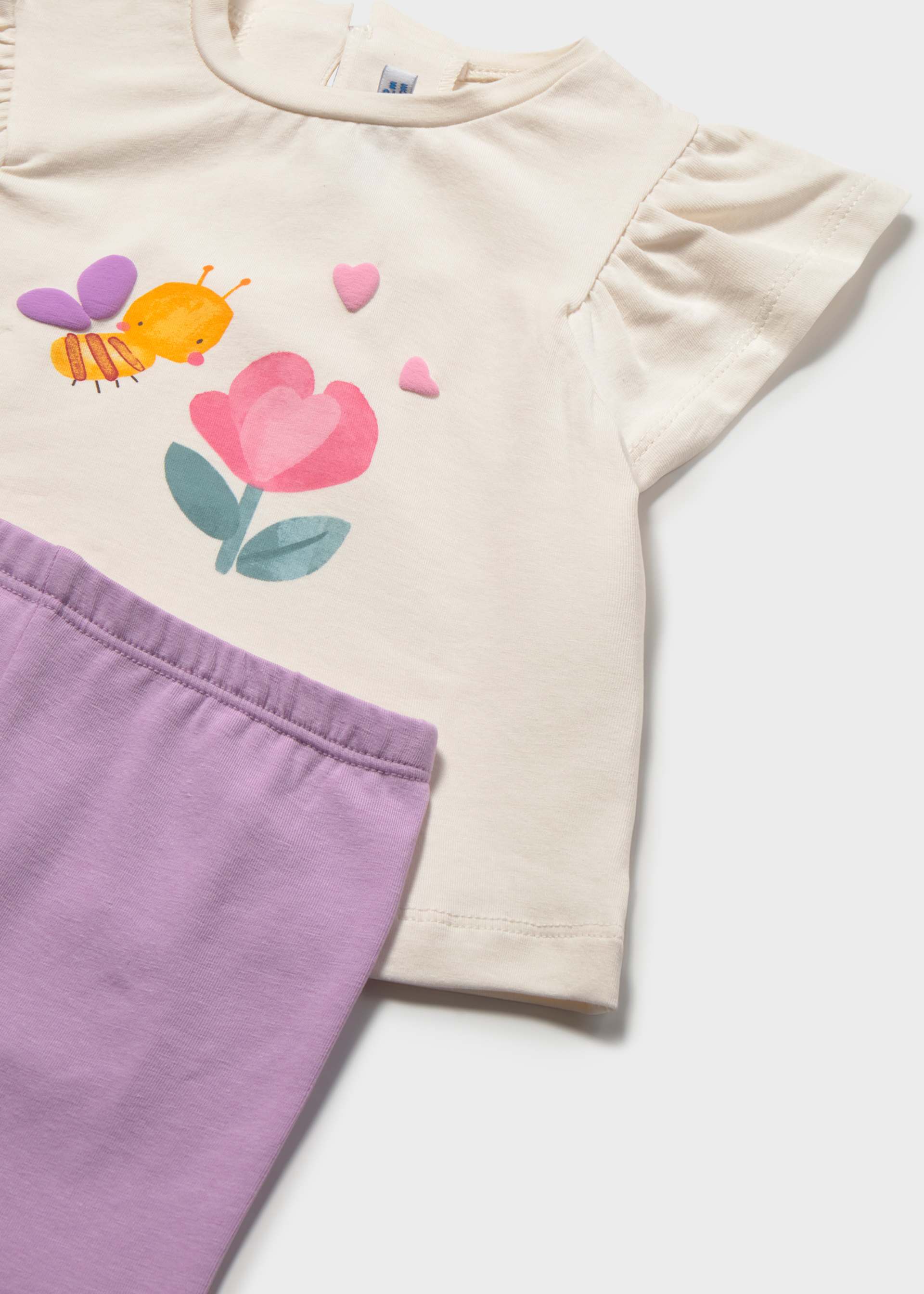 Conjunto legging estampado y playera bebé