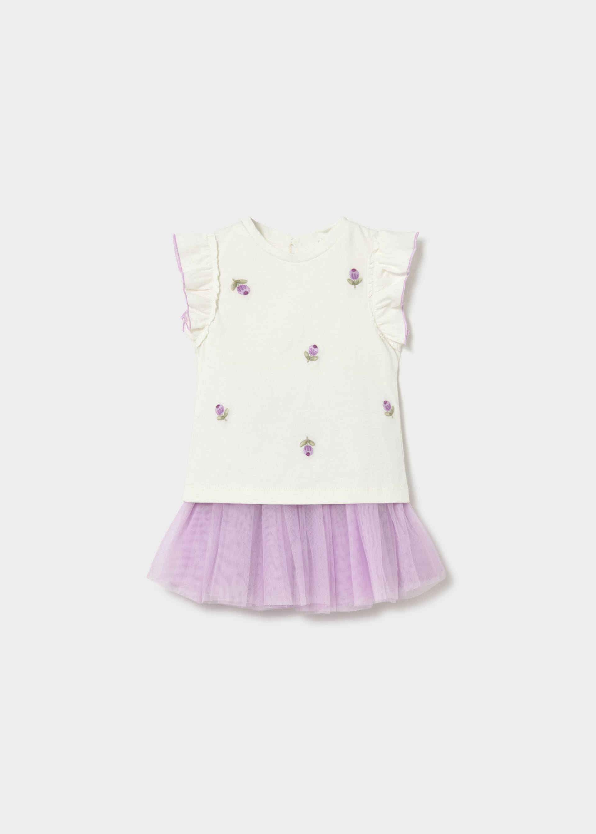 Tulle skirt set baby with ruffles