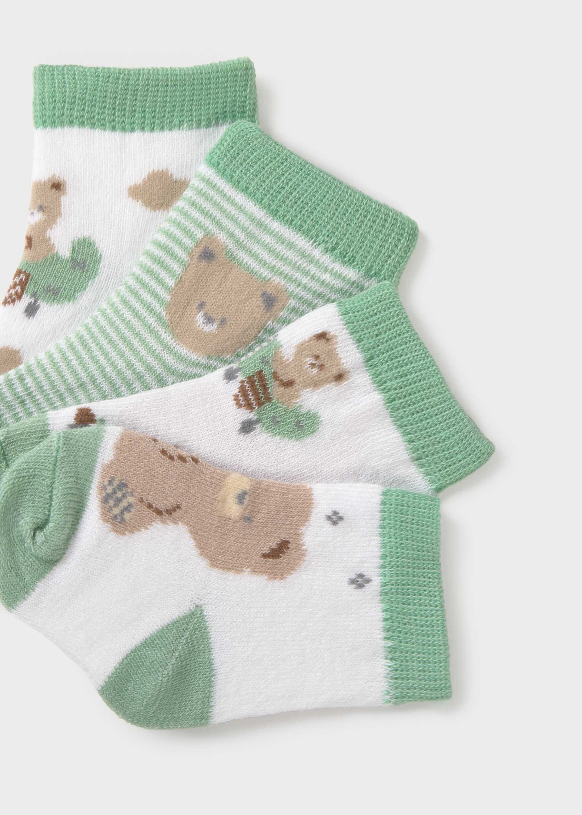 Set of 4 newborn animal socks