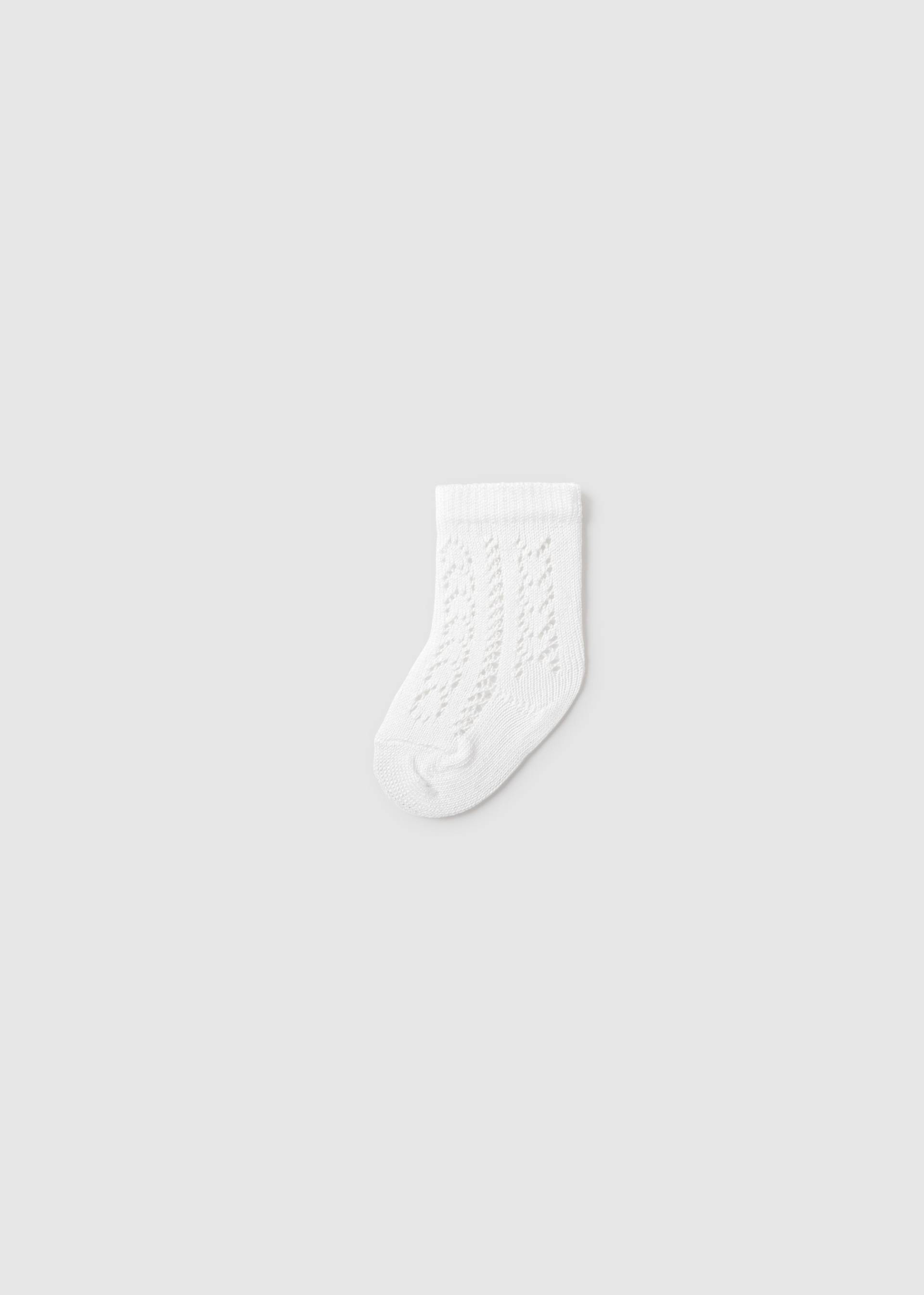 Newborn Boy Openwork Socks