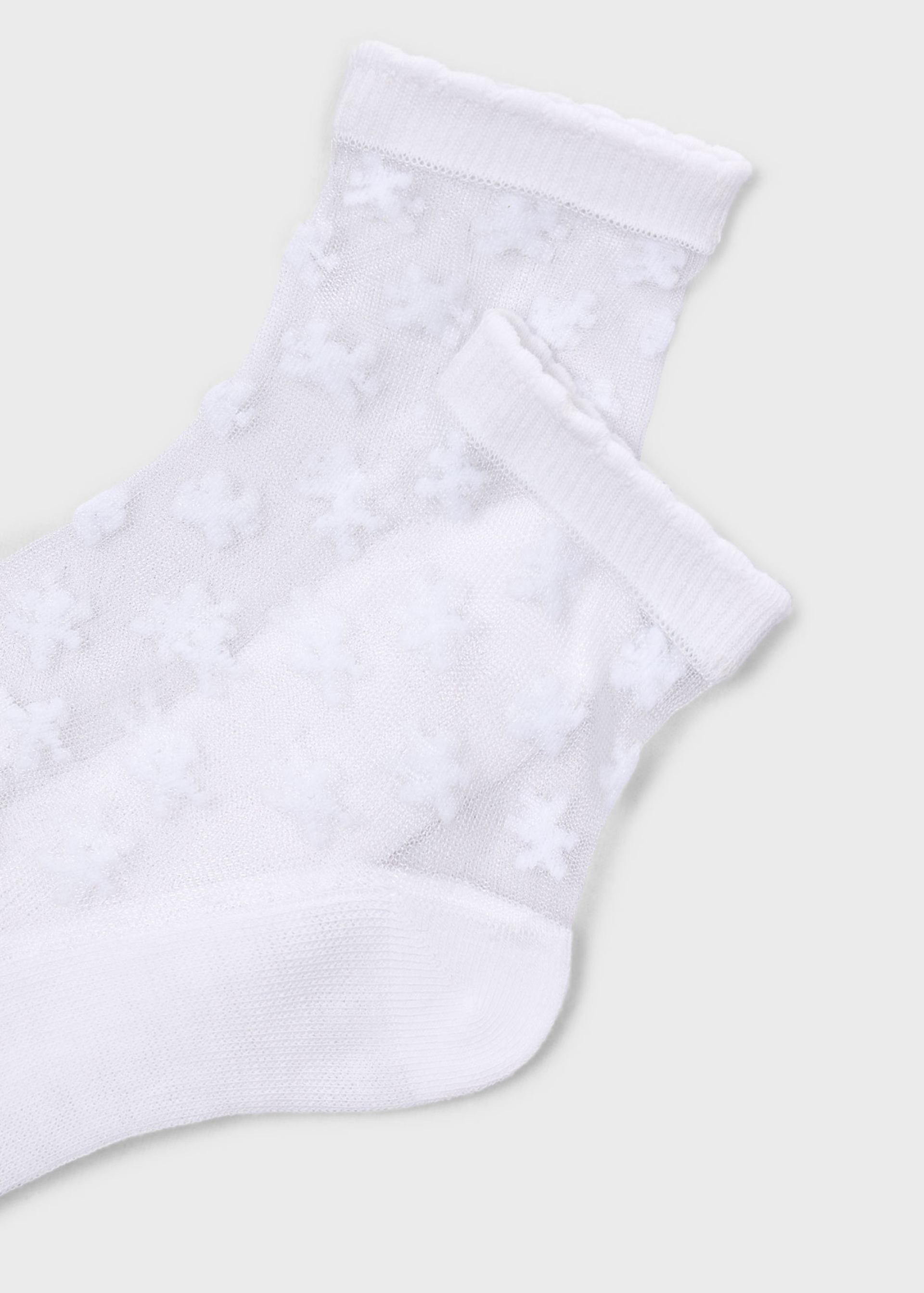 Chaussettes à fleurs fille