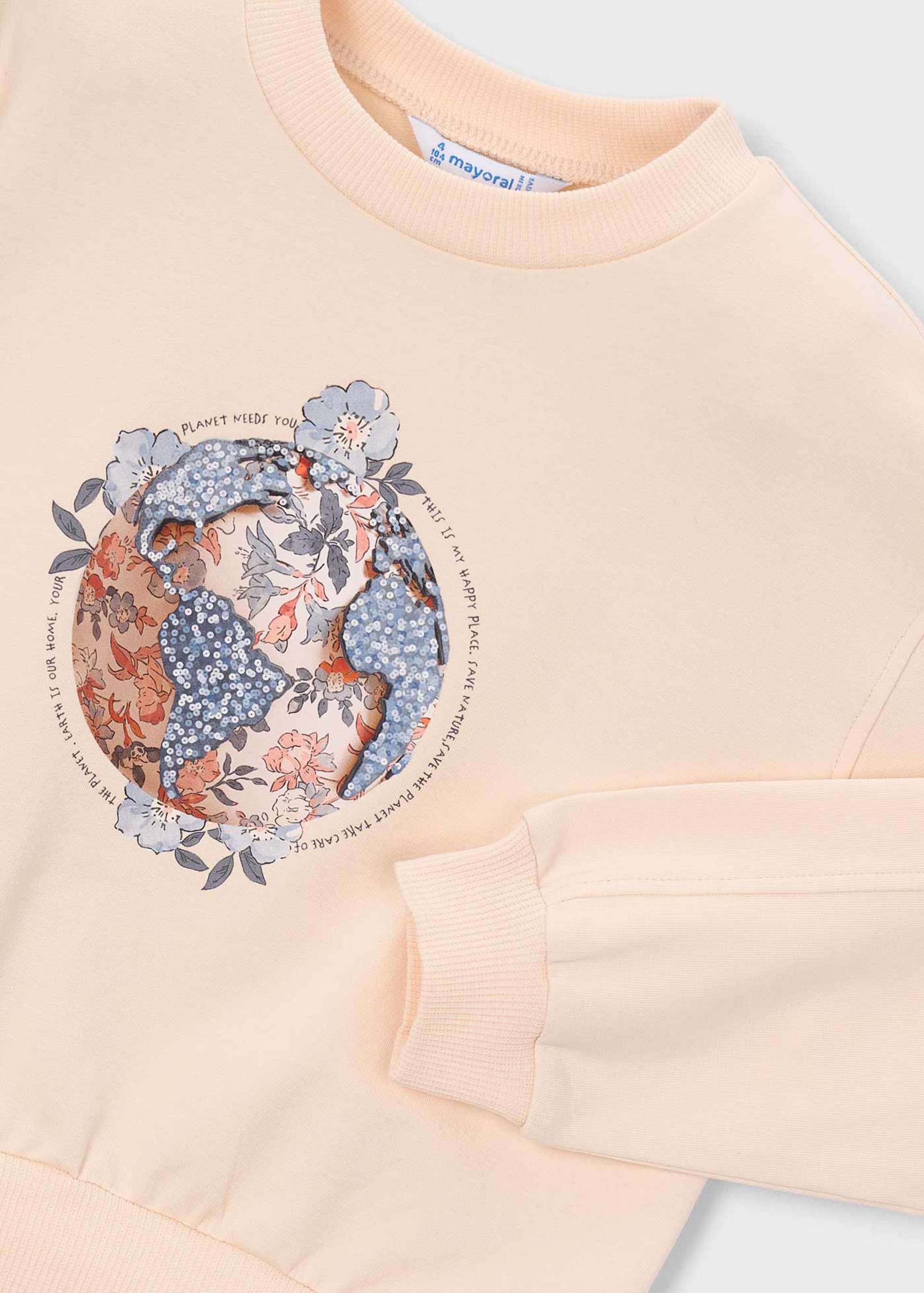 Sweatshirt Printmotiv Mädchen