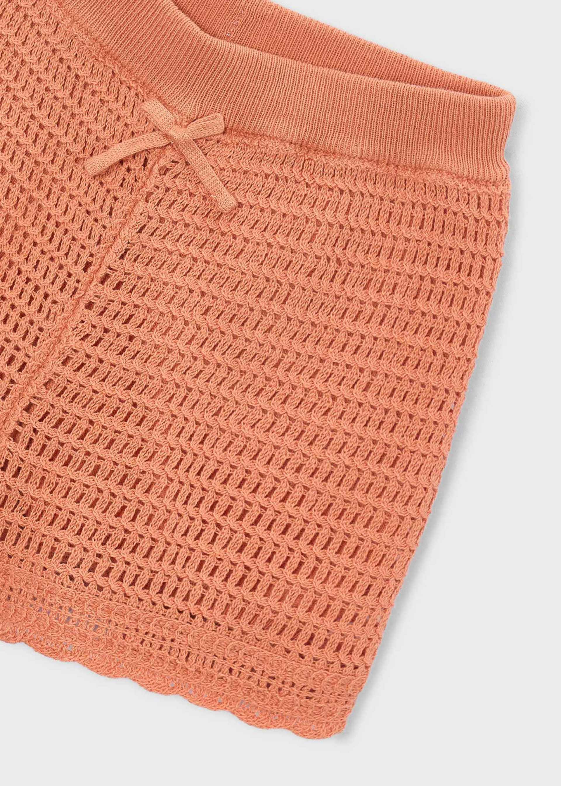 Short détails ajourés fille