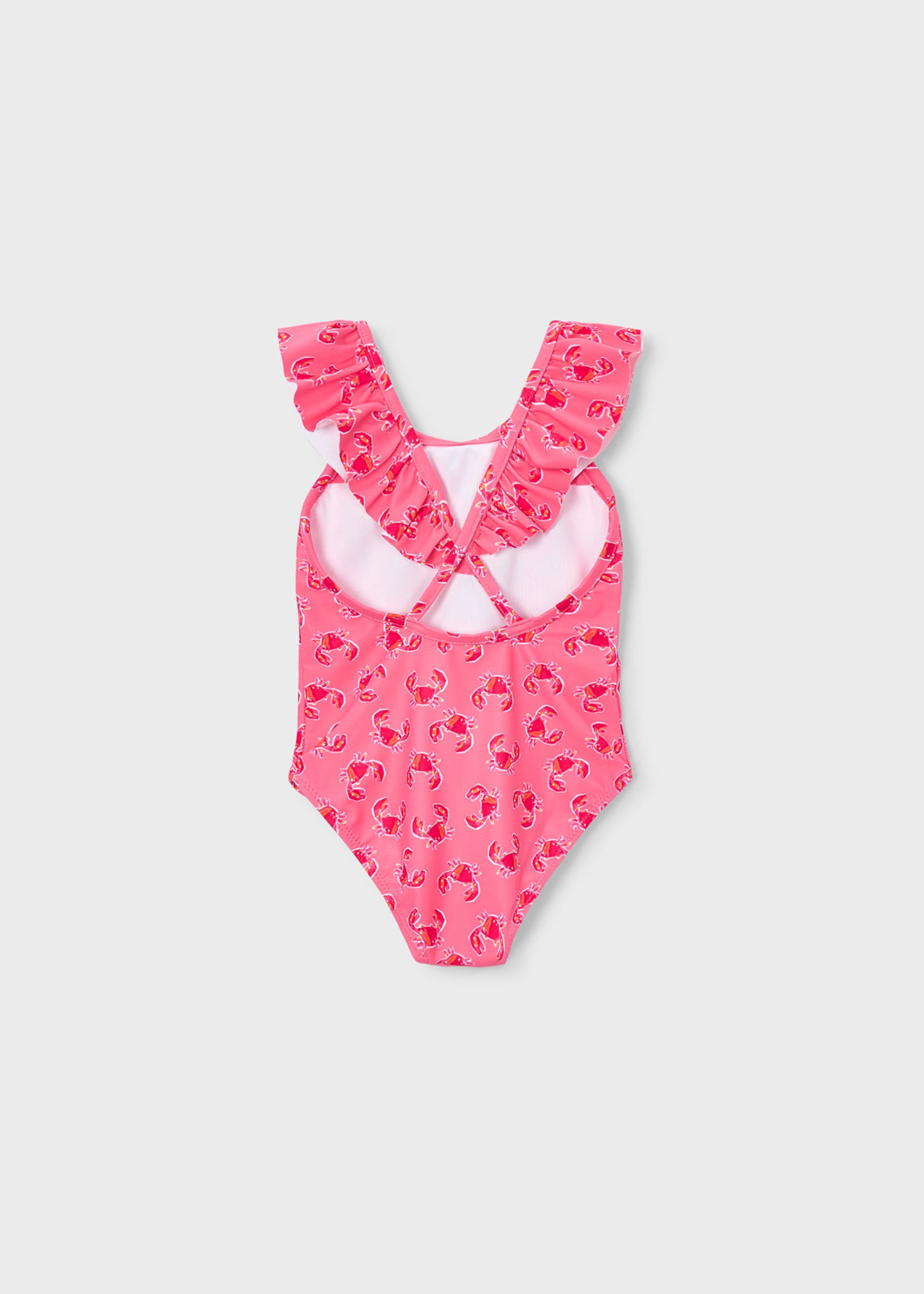 Maillot de bain imprimé à volants fille