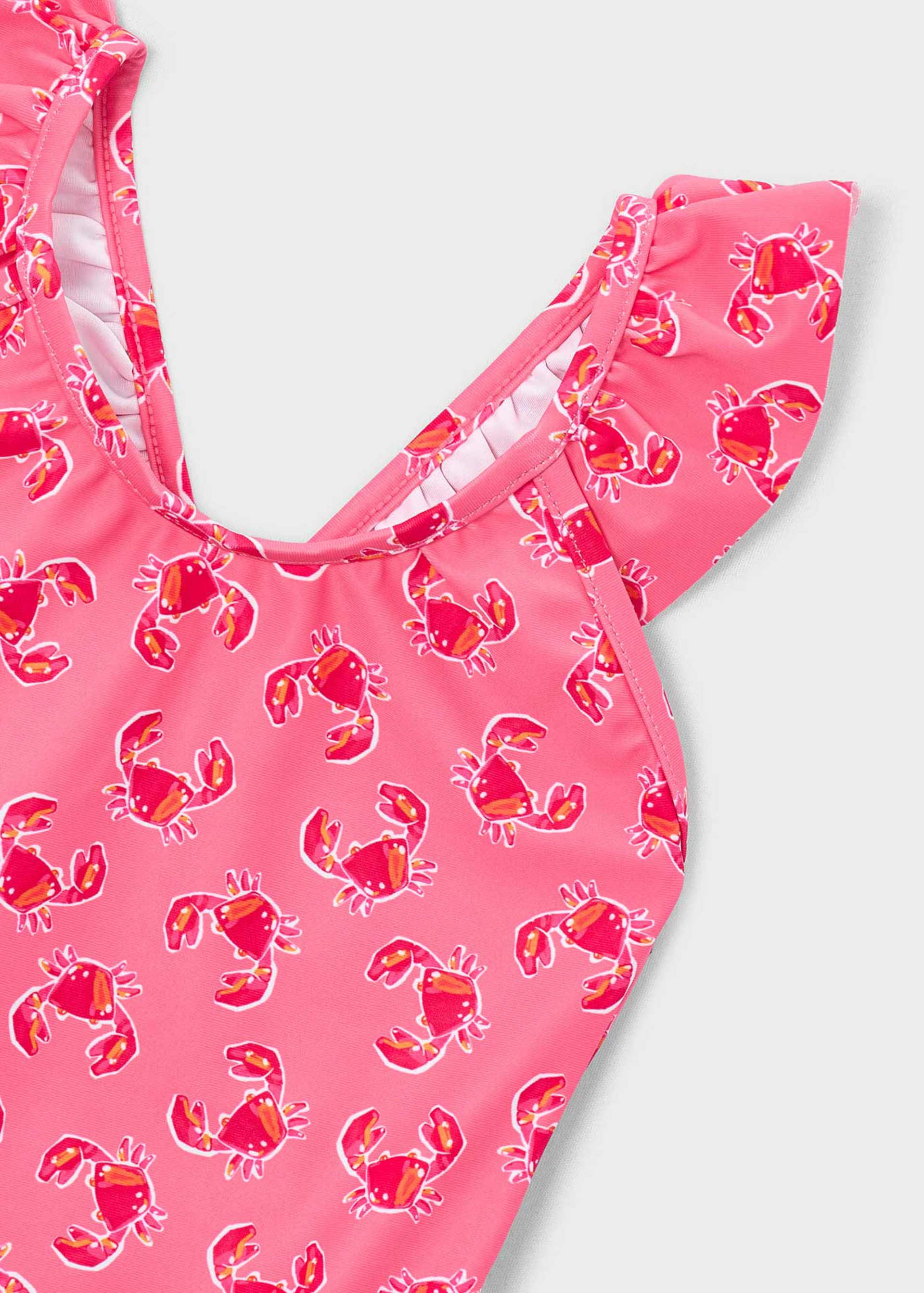 Maillot de bain imprimé à volants fille