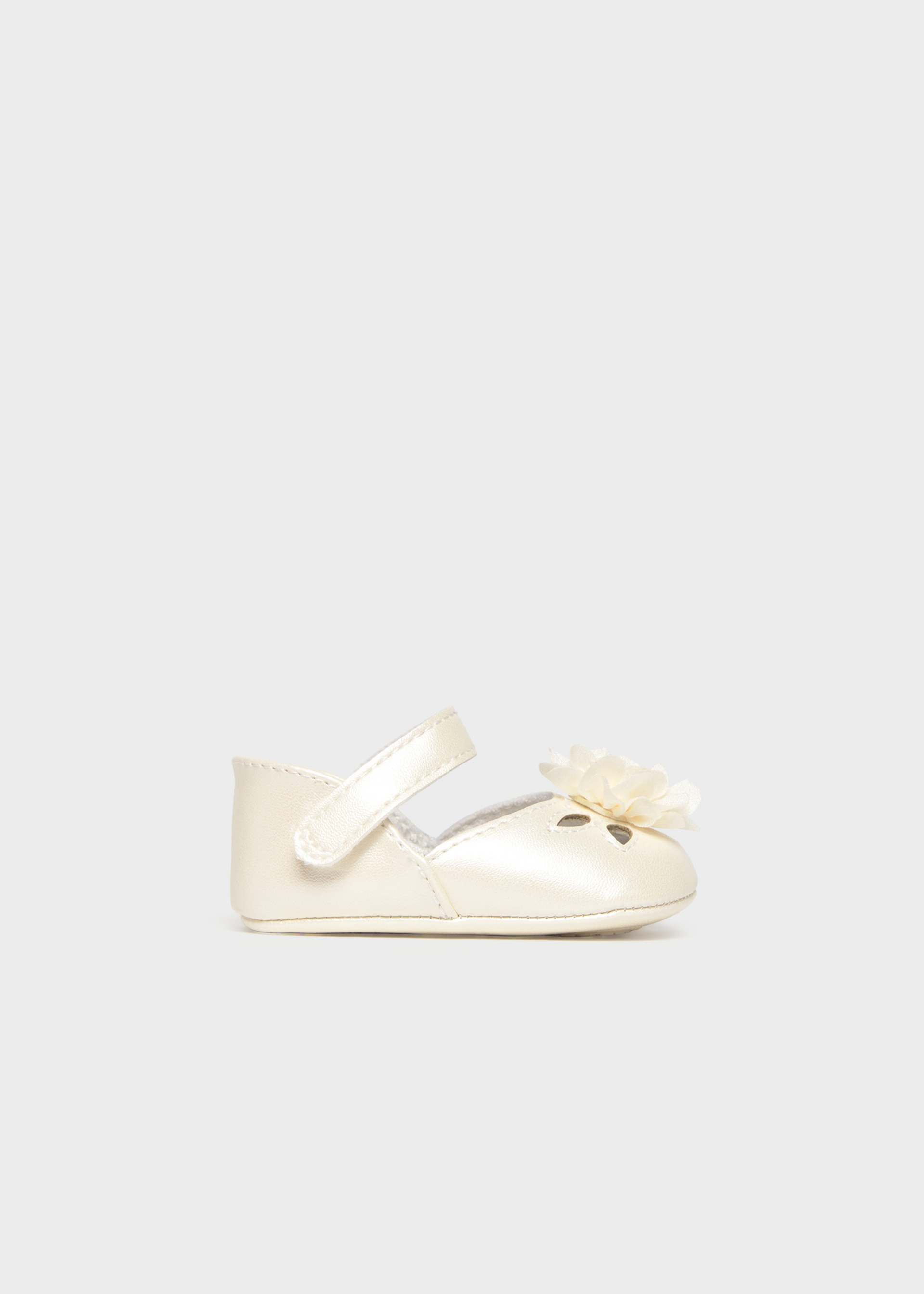 Ballerines cérémonie fleur nouveau-né