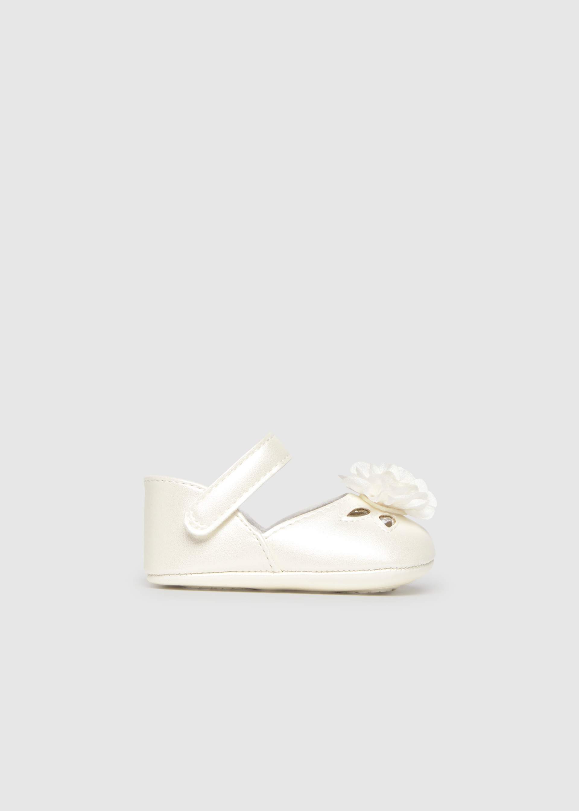 Festliche Spangenschuhe Blume Neugeborene