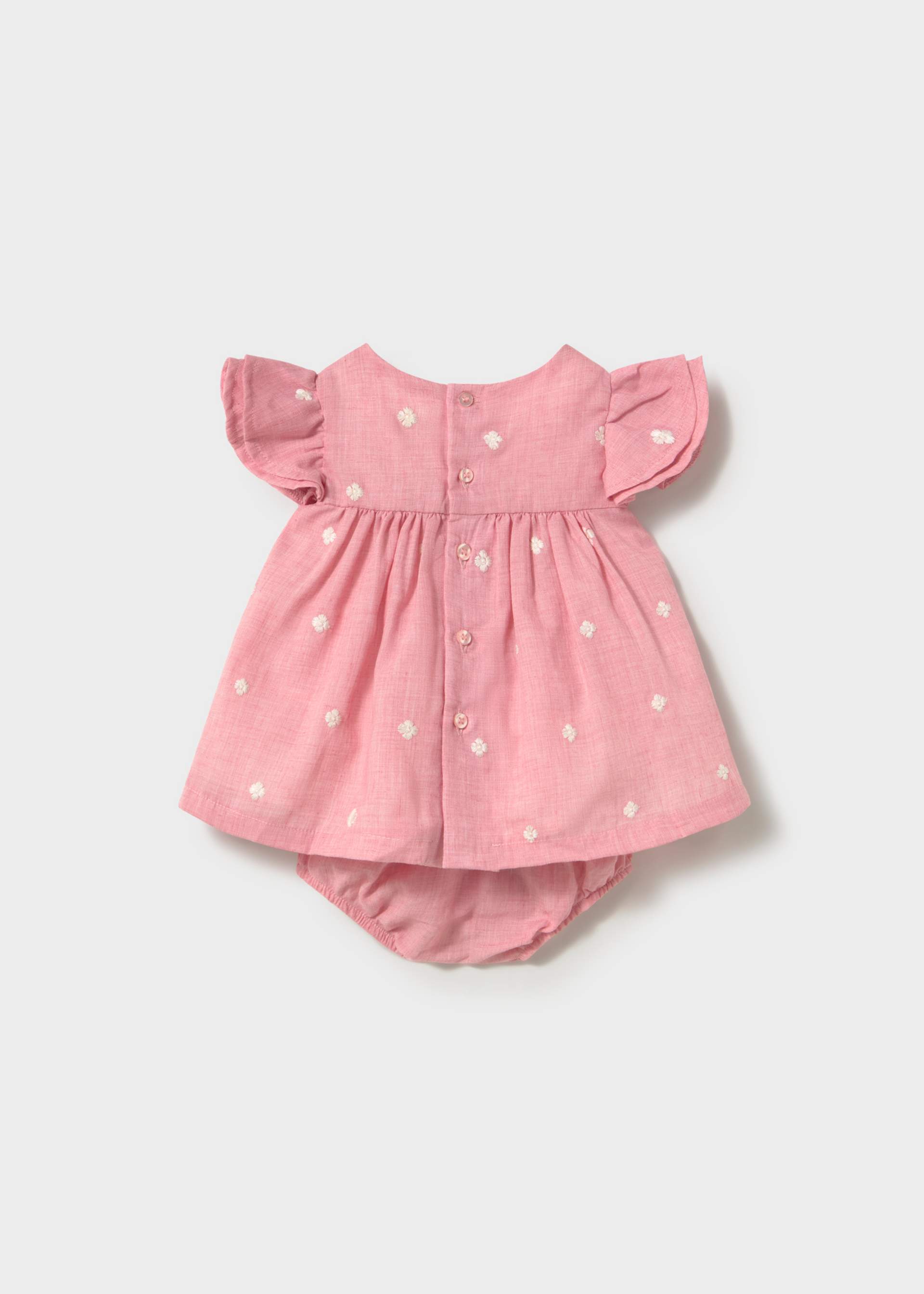 Vestido com tapa fraldas recém nascida