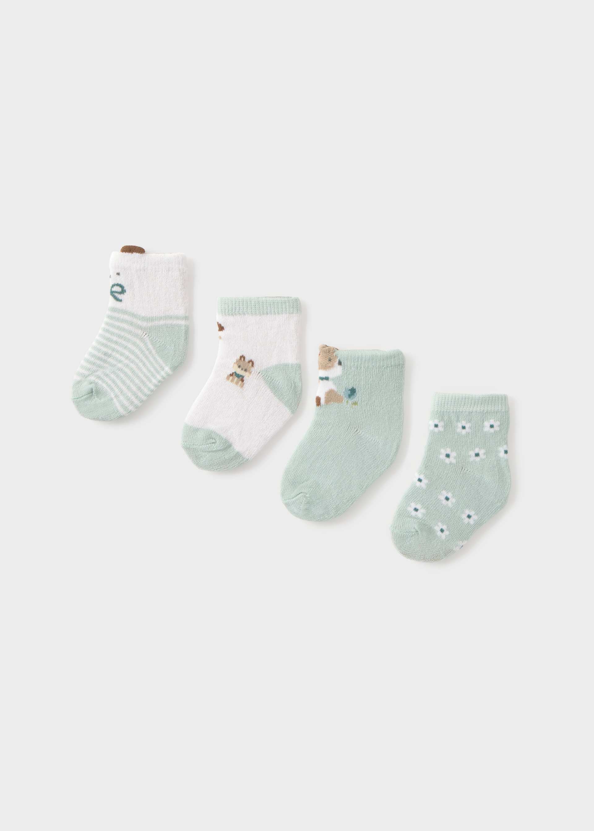 Newborn Girl 4-Pack Socks