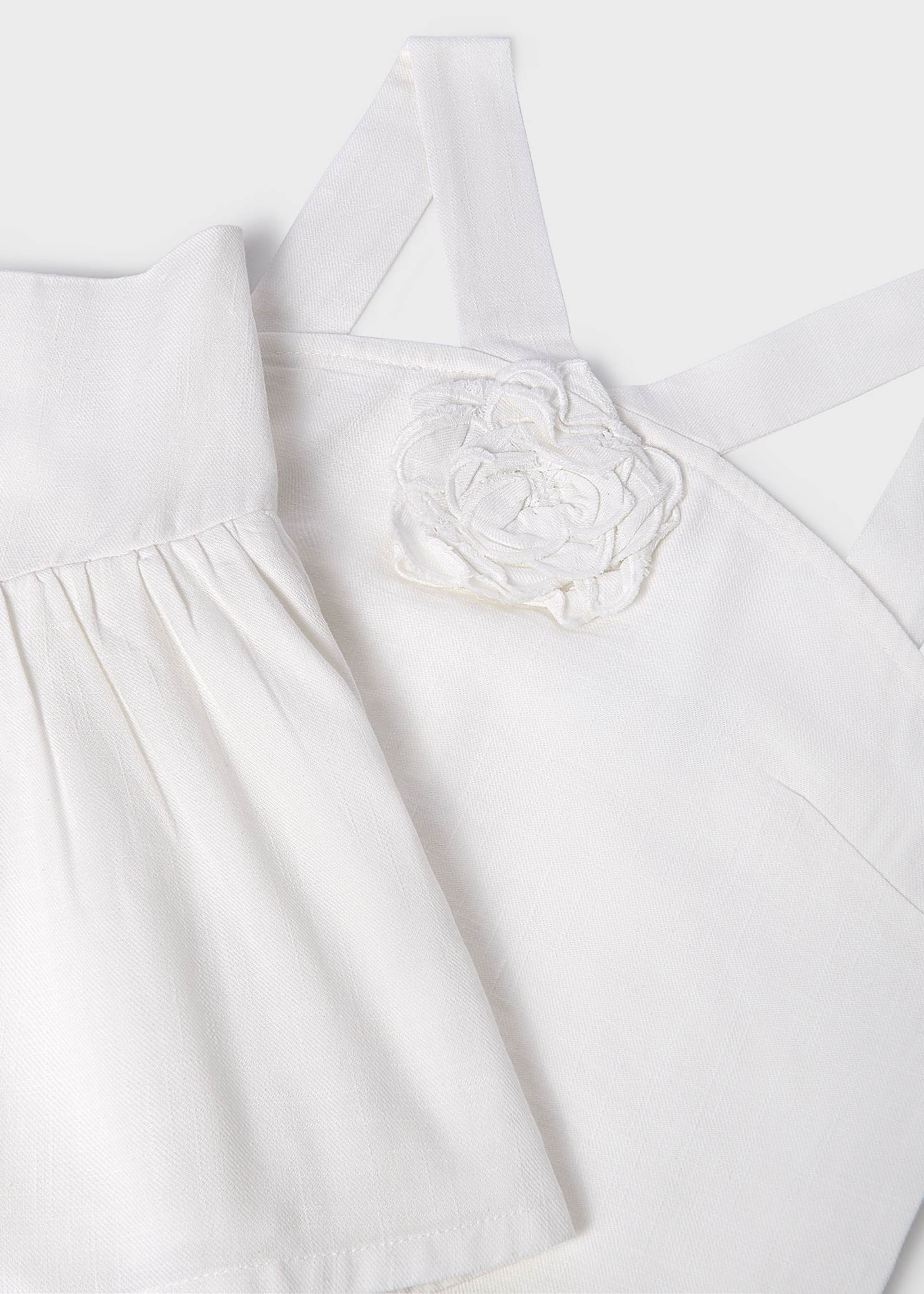 Ensemble short et top fleur fille