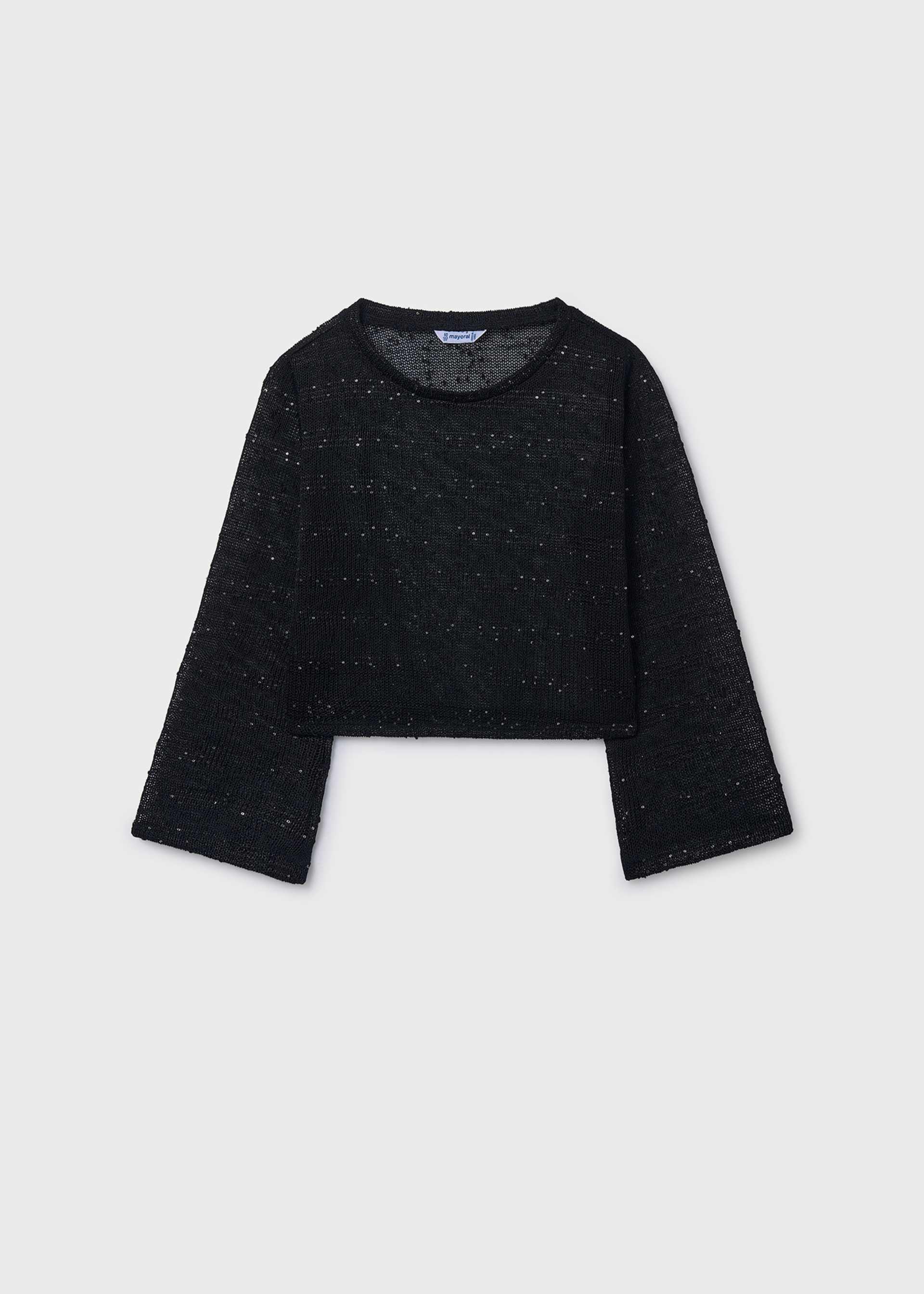 Girl Knit T-shirt with Tank Top