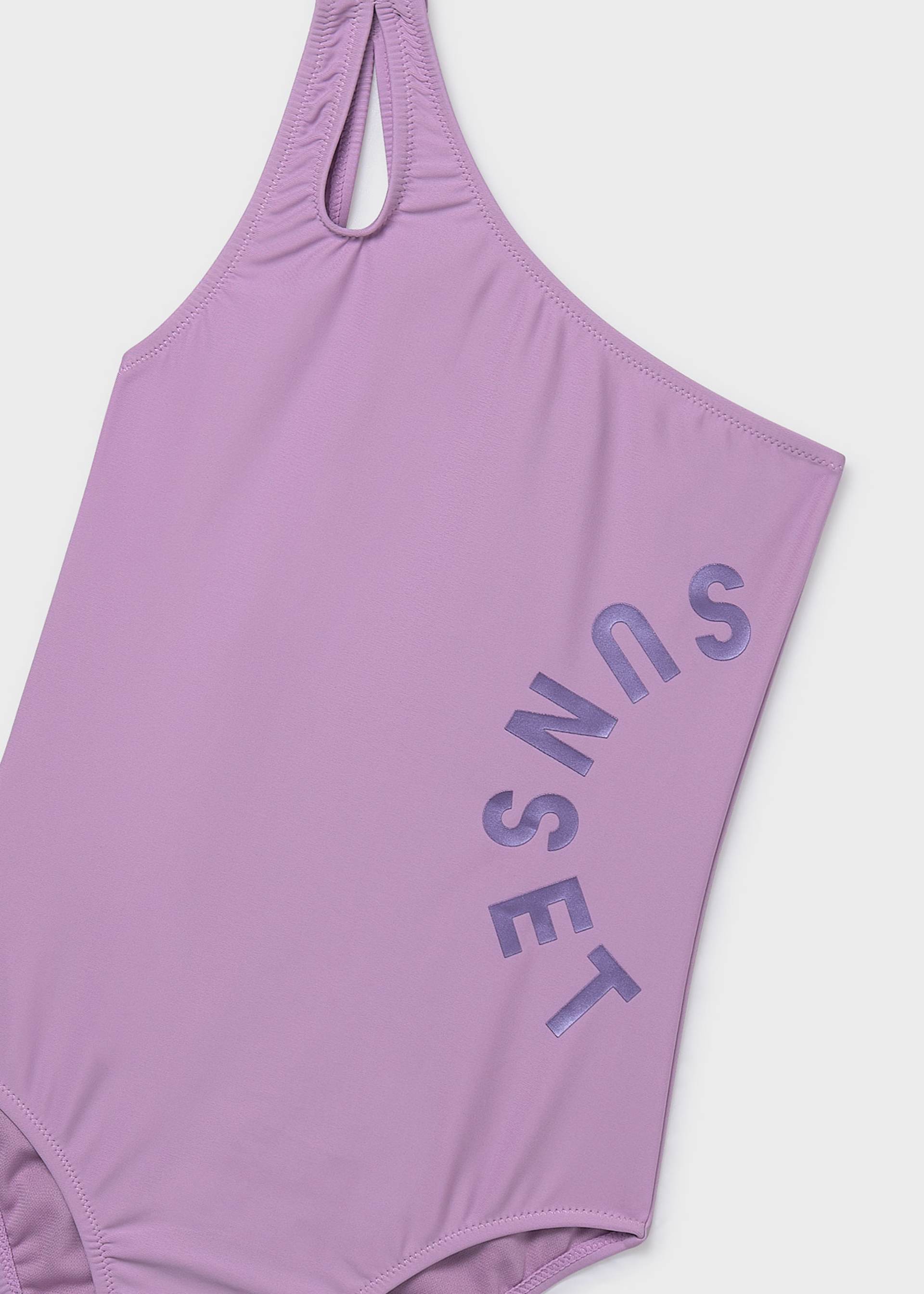 Asymmetrical swimsuit for girls