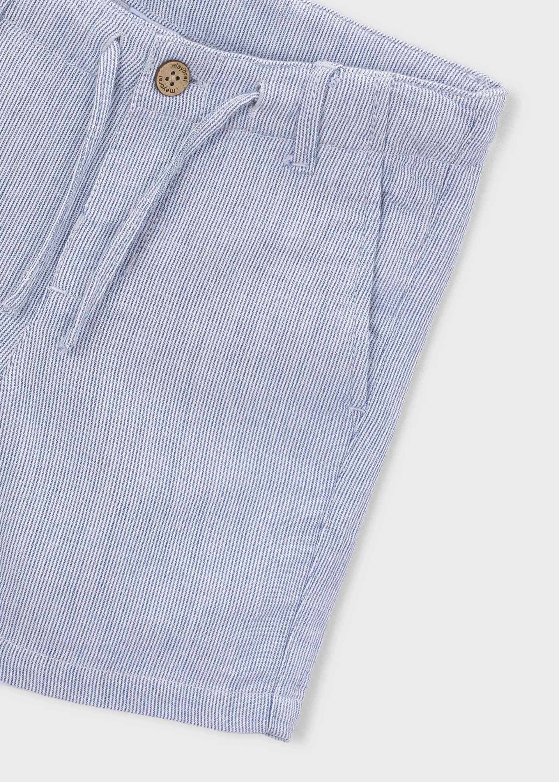 Striped dobby Bermuda shorts