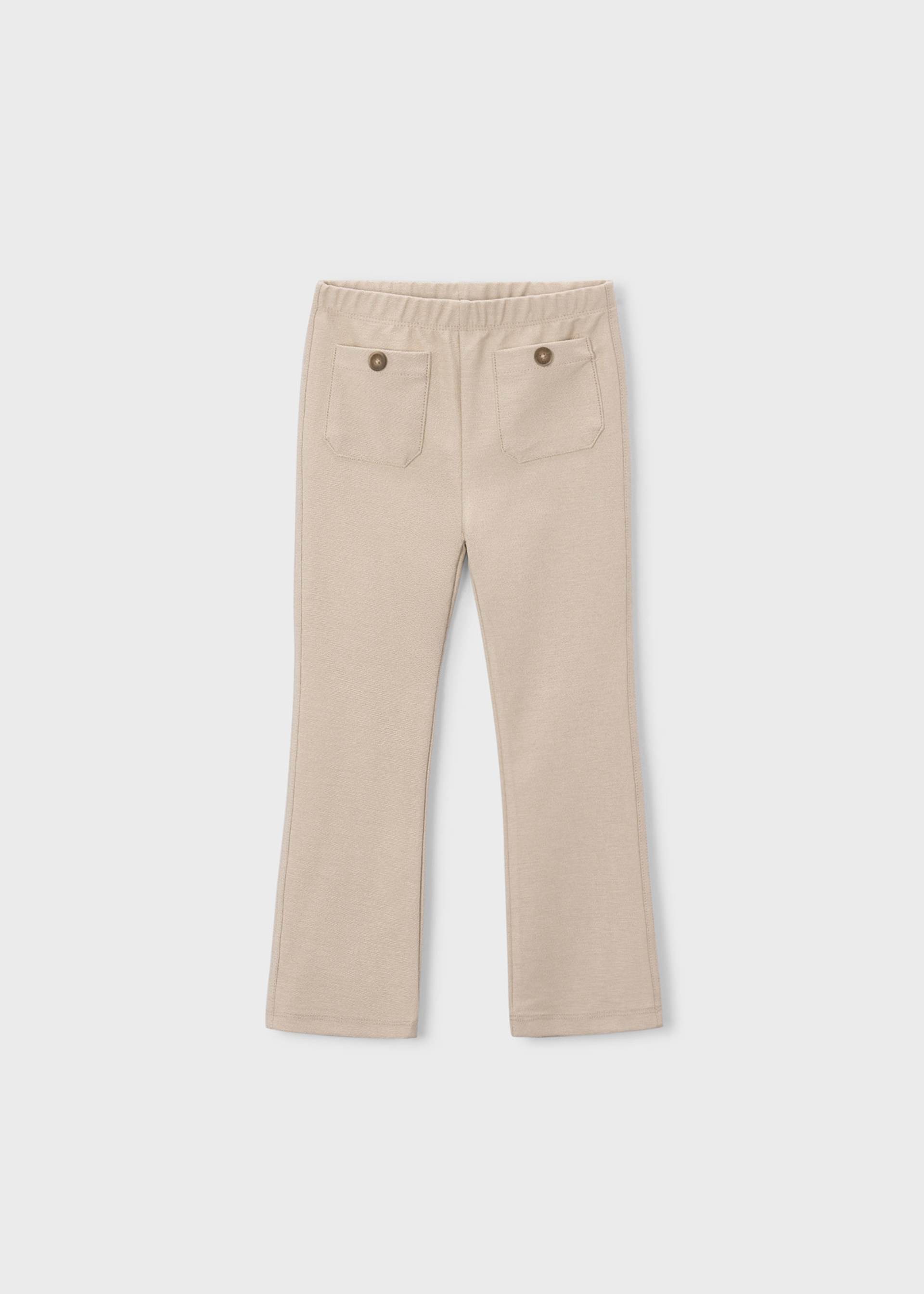 Leggings flare bolsillos niña