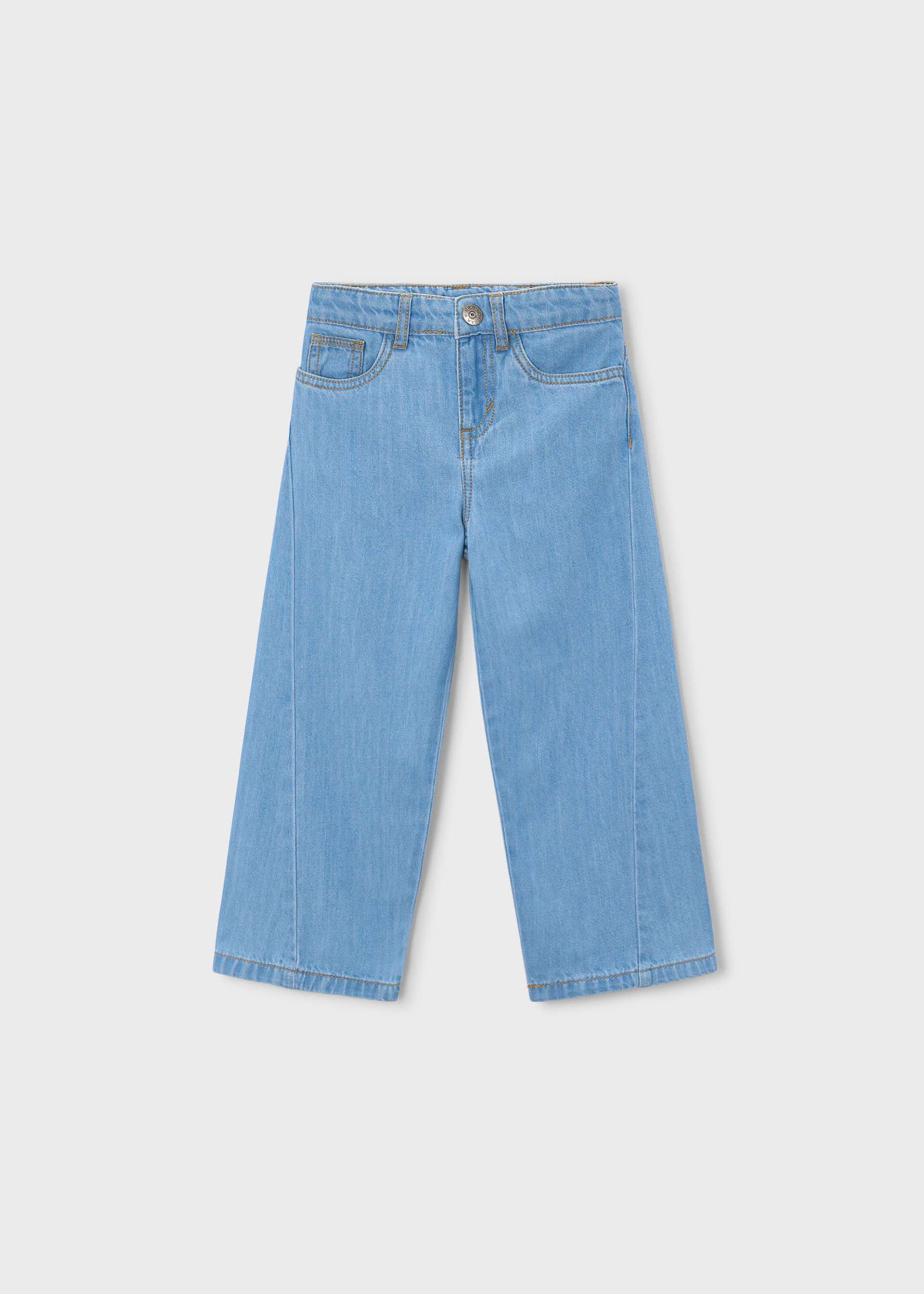 Calças denim fluidas menina