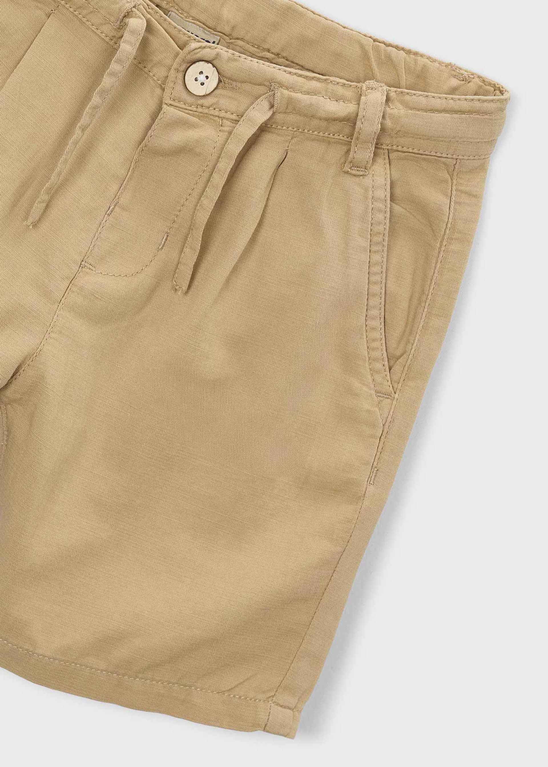Bermuda relaxed fit com linho menino Bermuda relaxed fit com linho menino