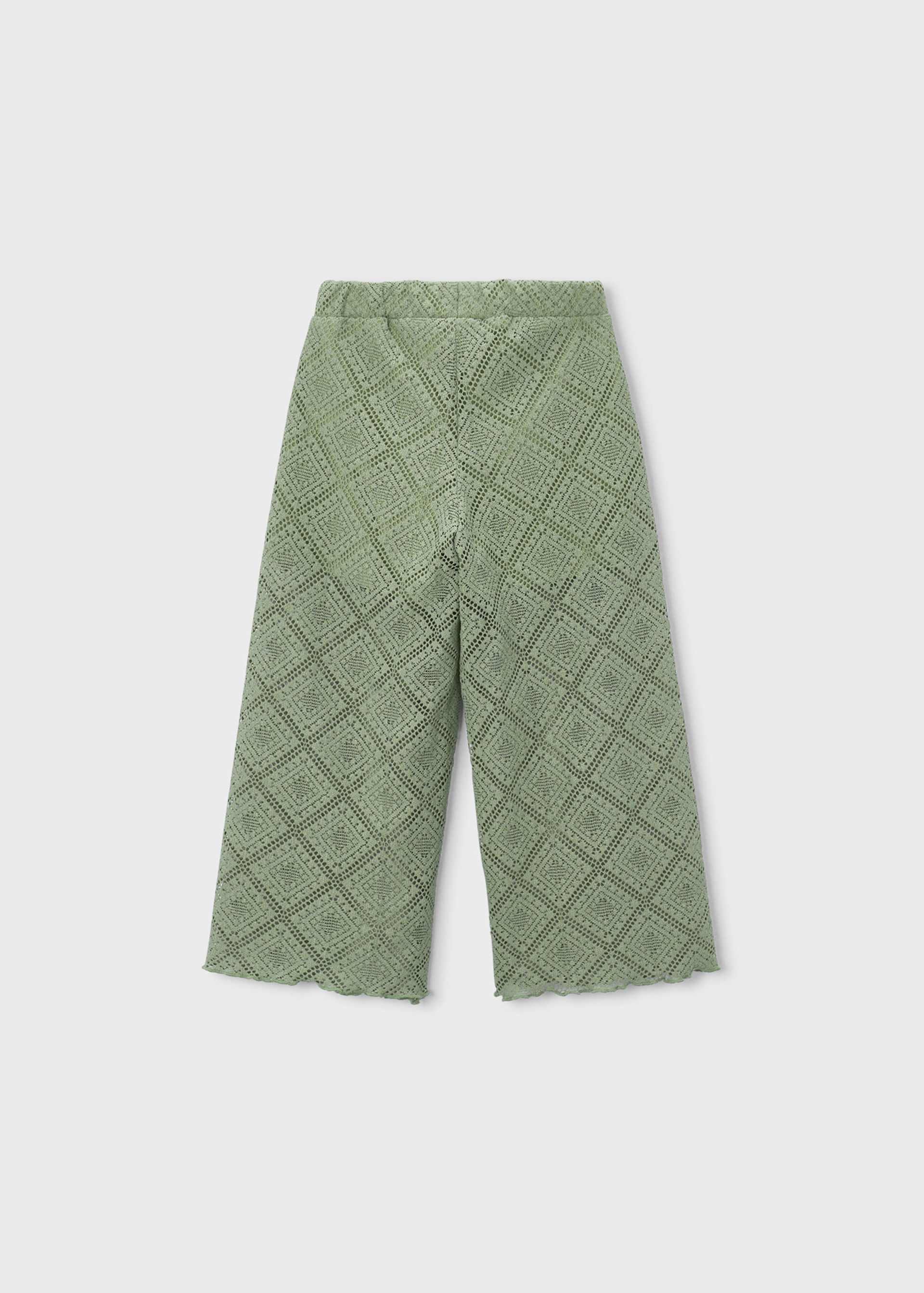 Pantalon long crochet fille