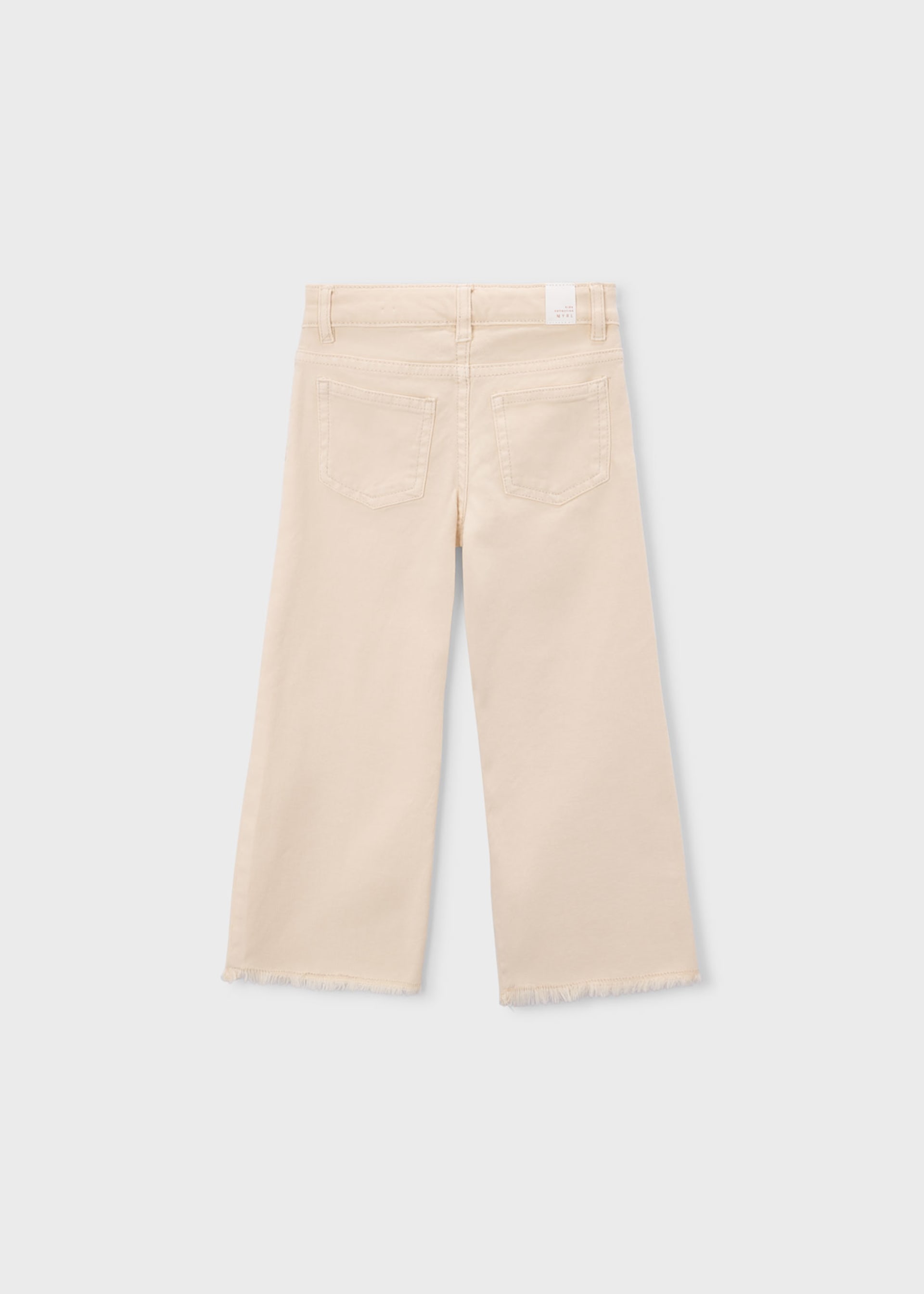 Pantalon en sergé wide leg fille