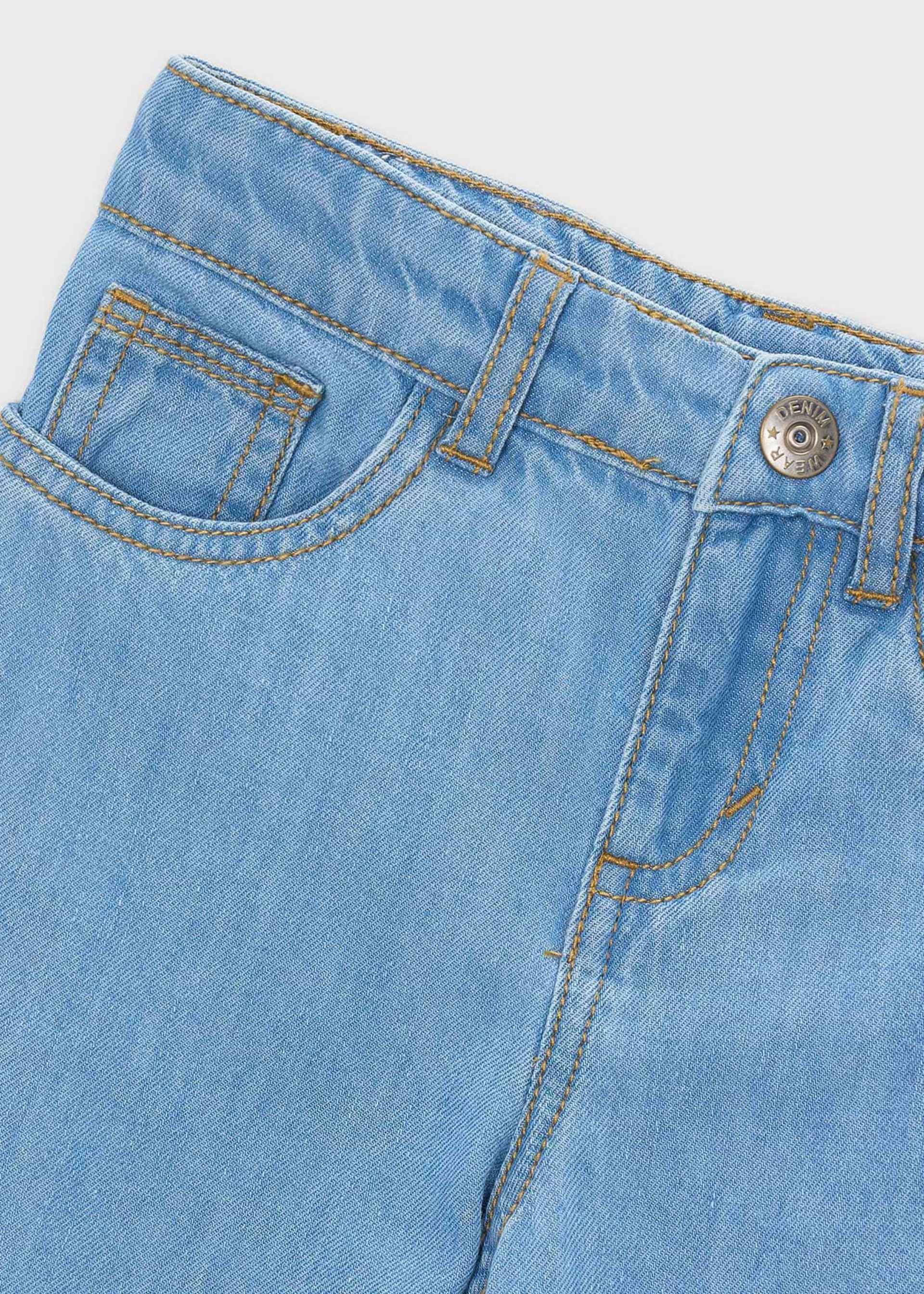 Calças denim fluidas menina