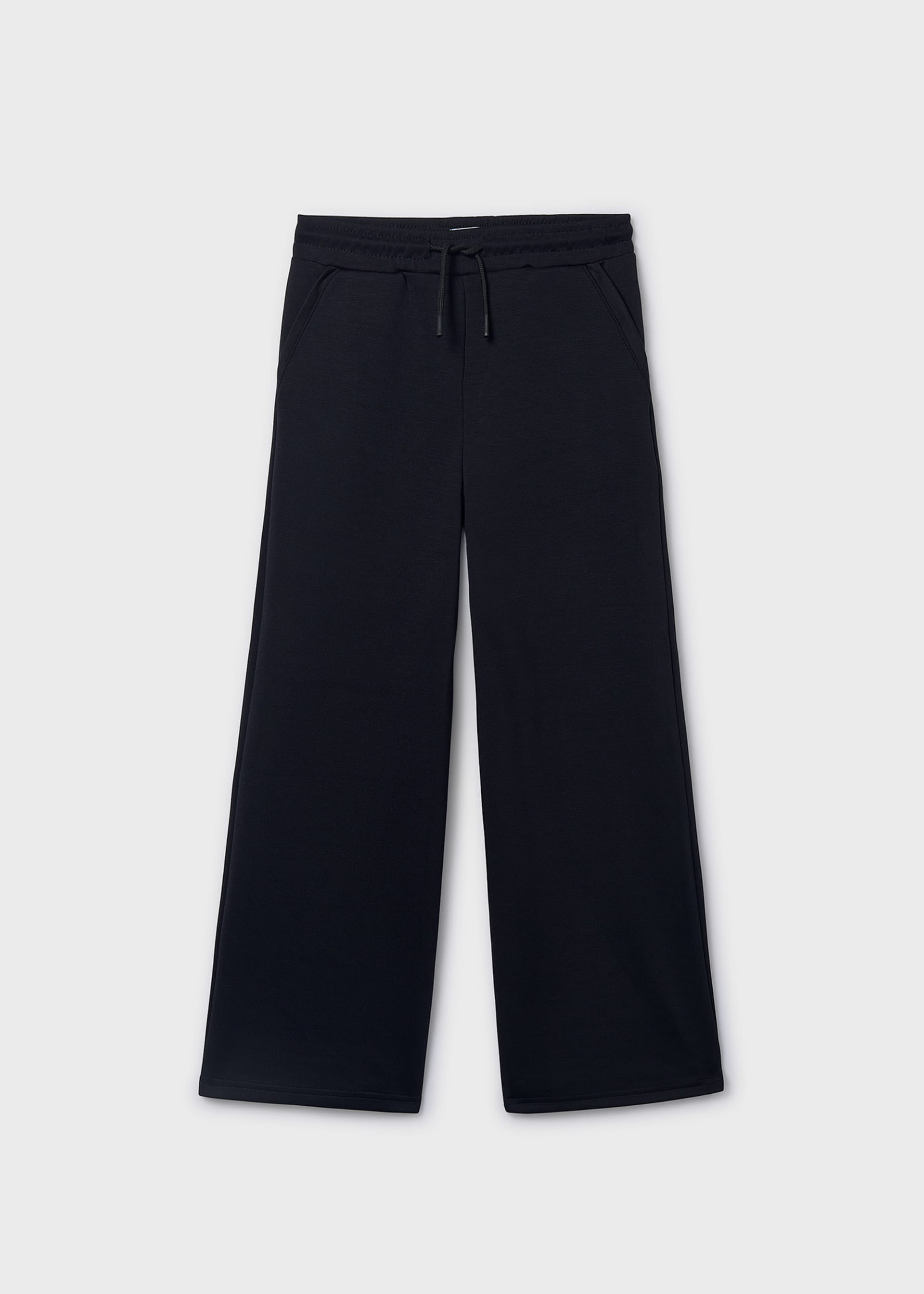 Girls' long knitted trousers