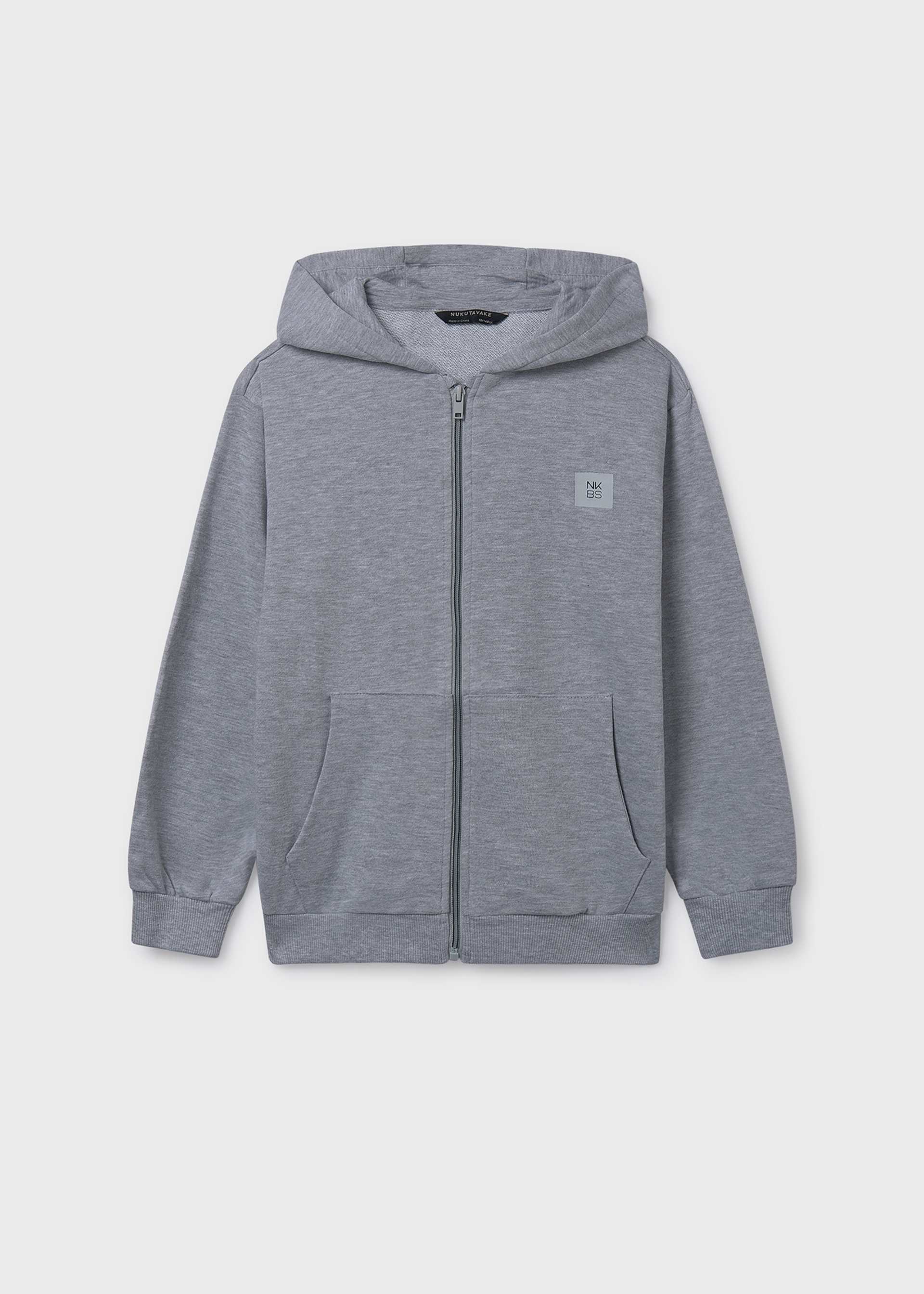 Sudadera cremallera básica chico