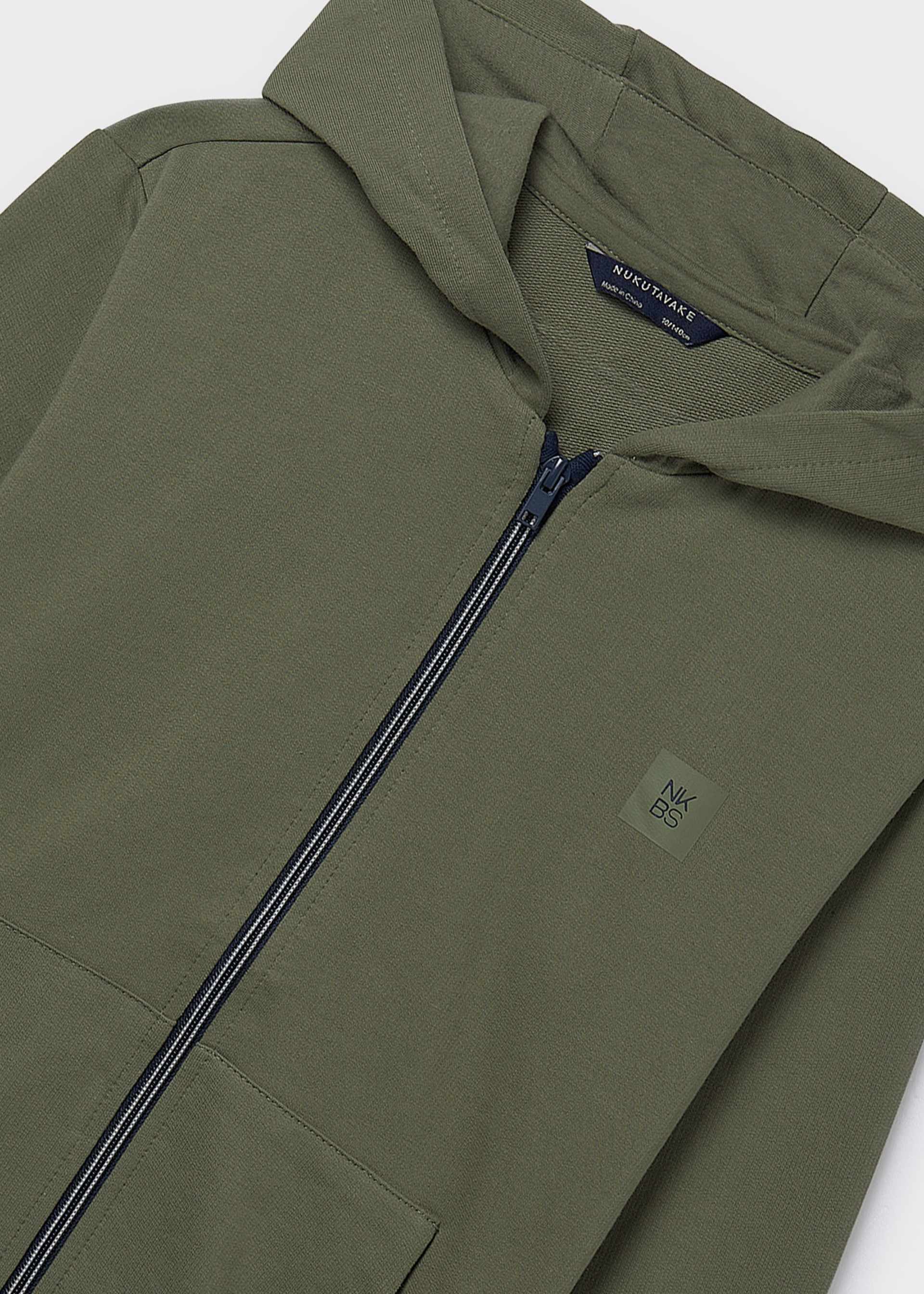 Sudadera cremallera básica chico