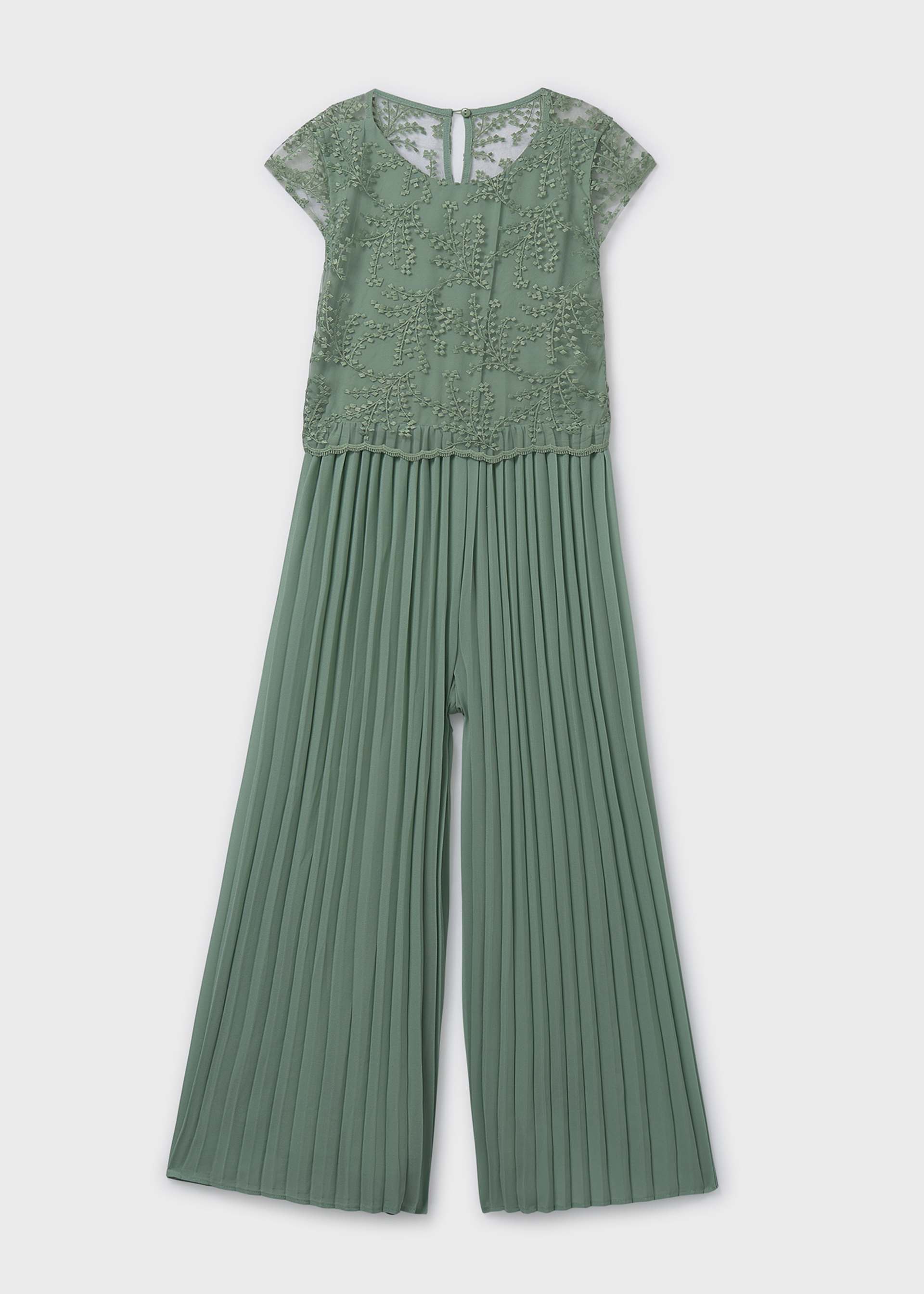 Long pleated jumpsuit