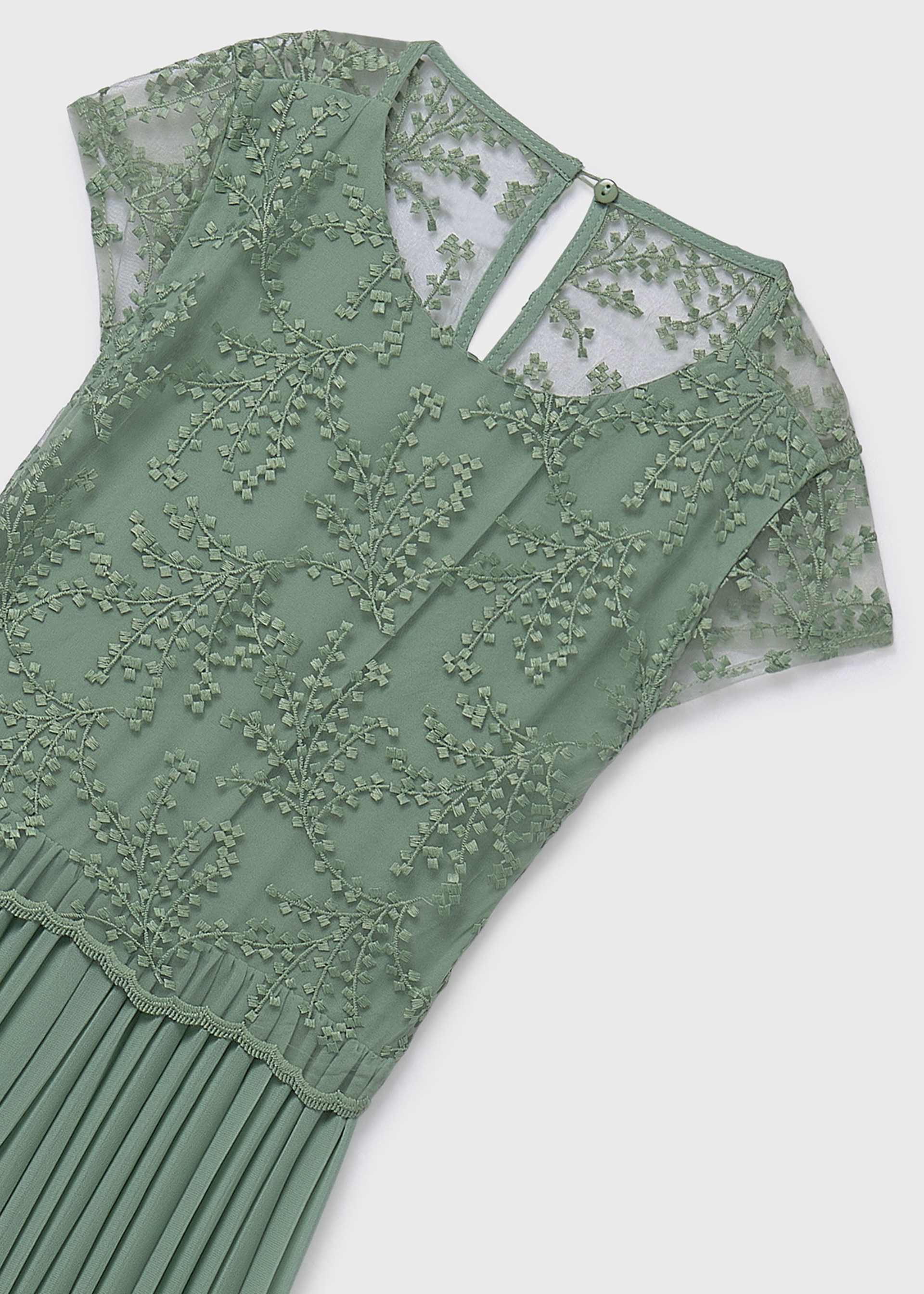 Combinaison longue combinée plissée fille