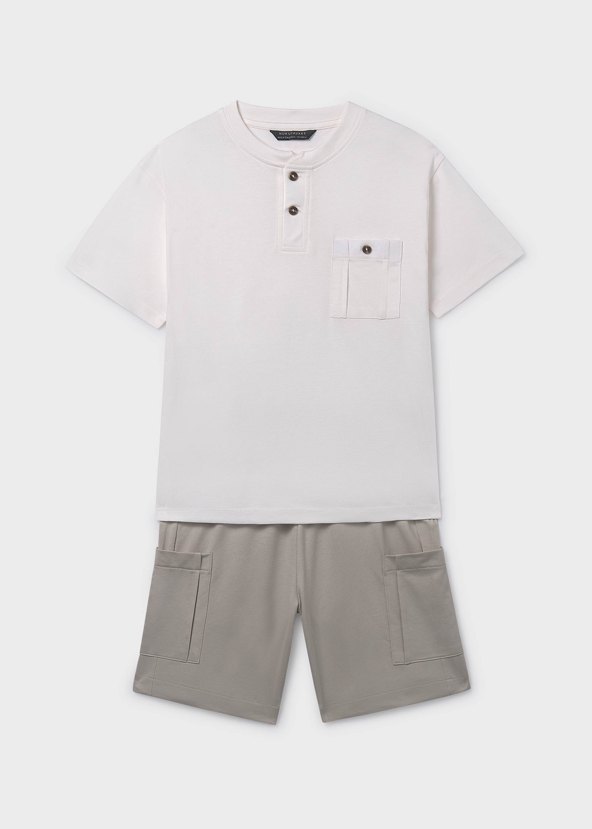 Conjunto bermuda y playera punto chico