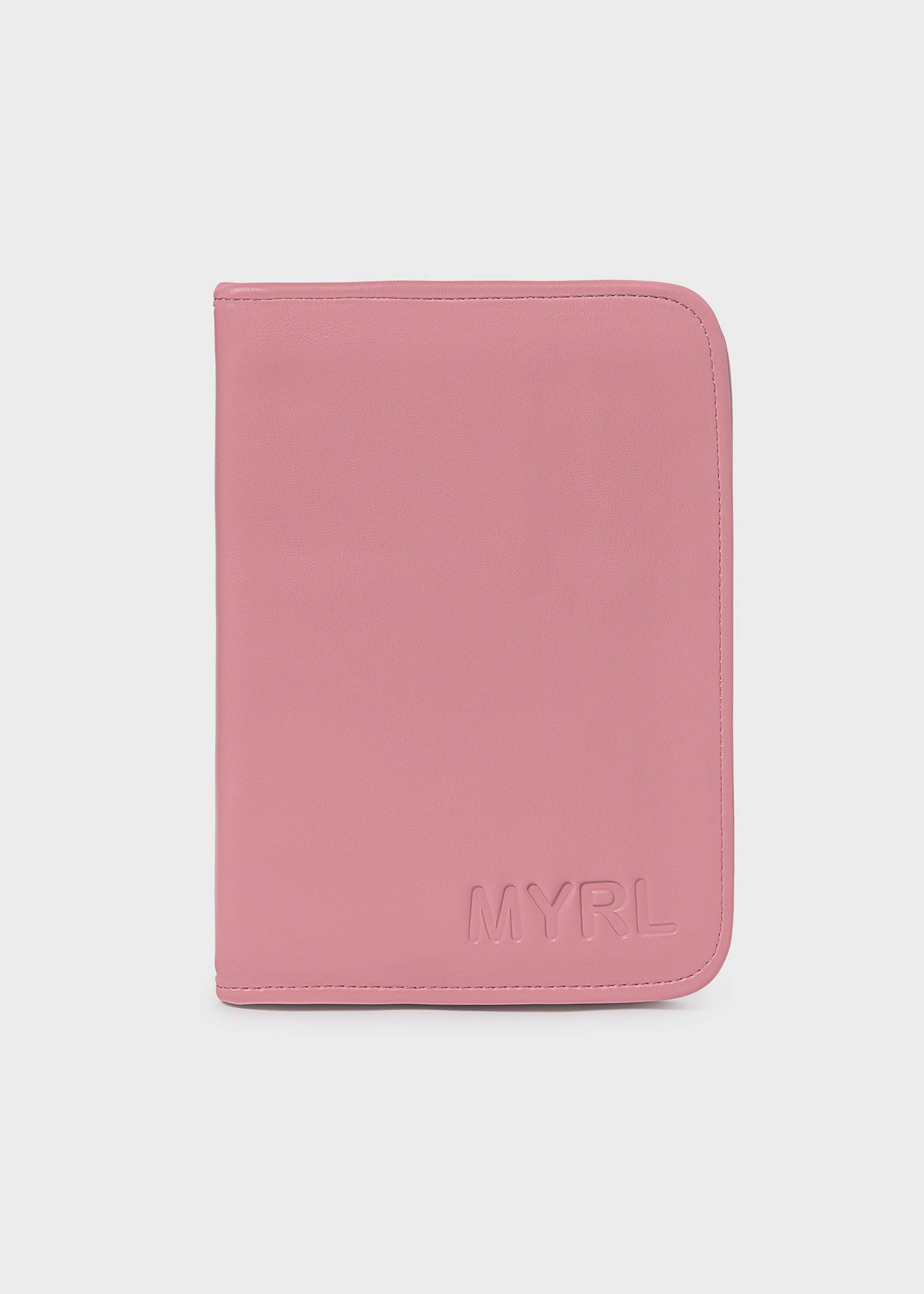 Baby faux leather document holder