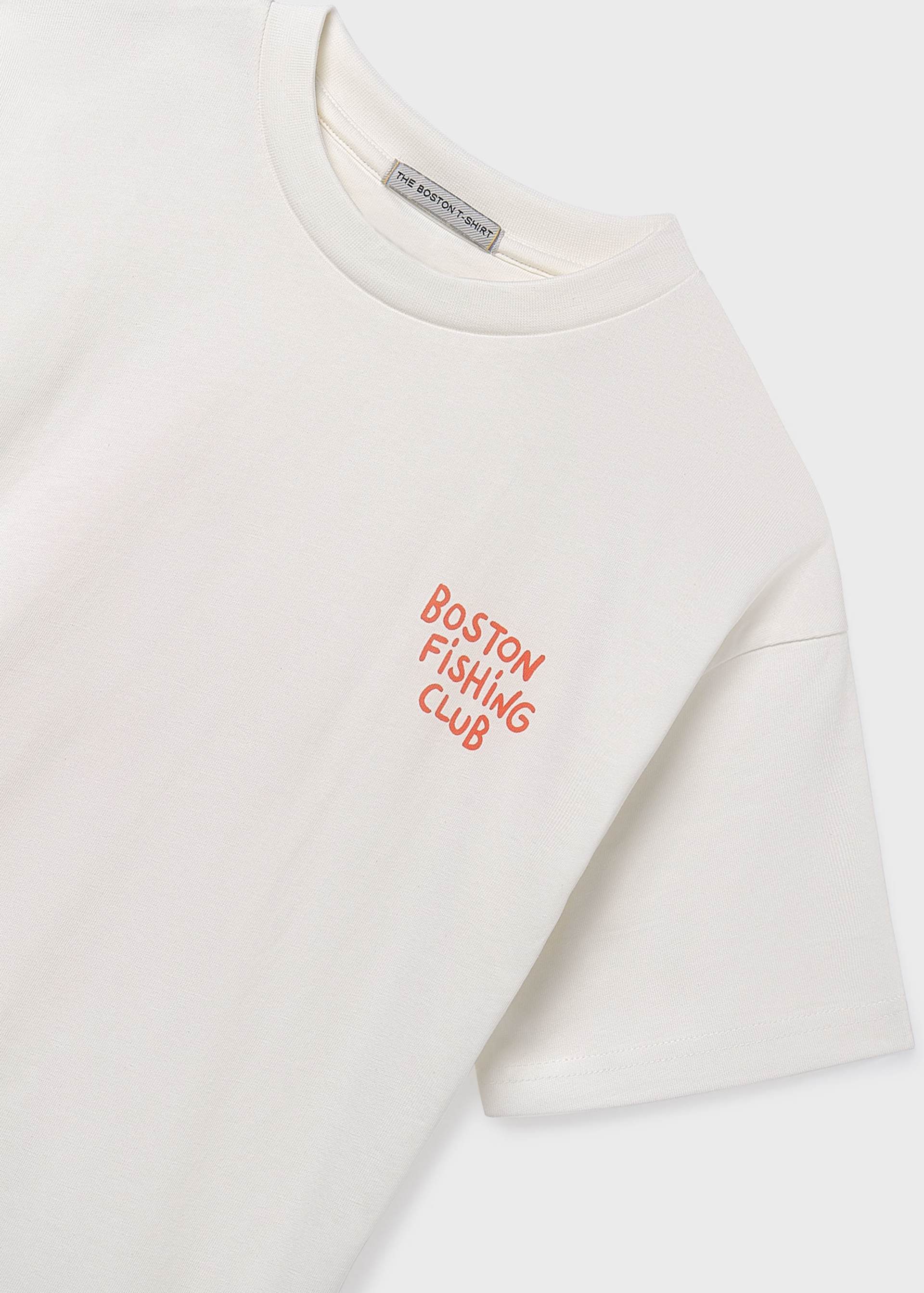 T-Shirt gemustert Fische Boston x Mayoral Jungen