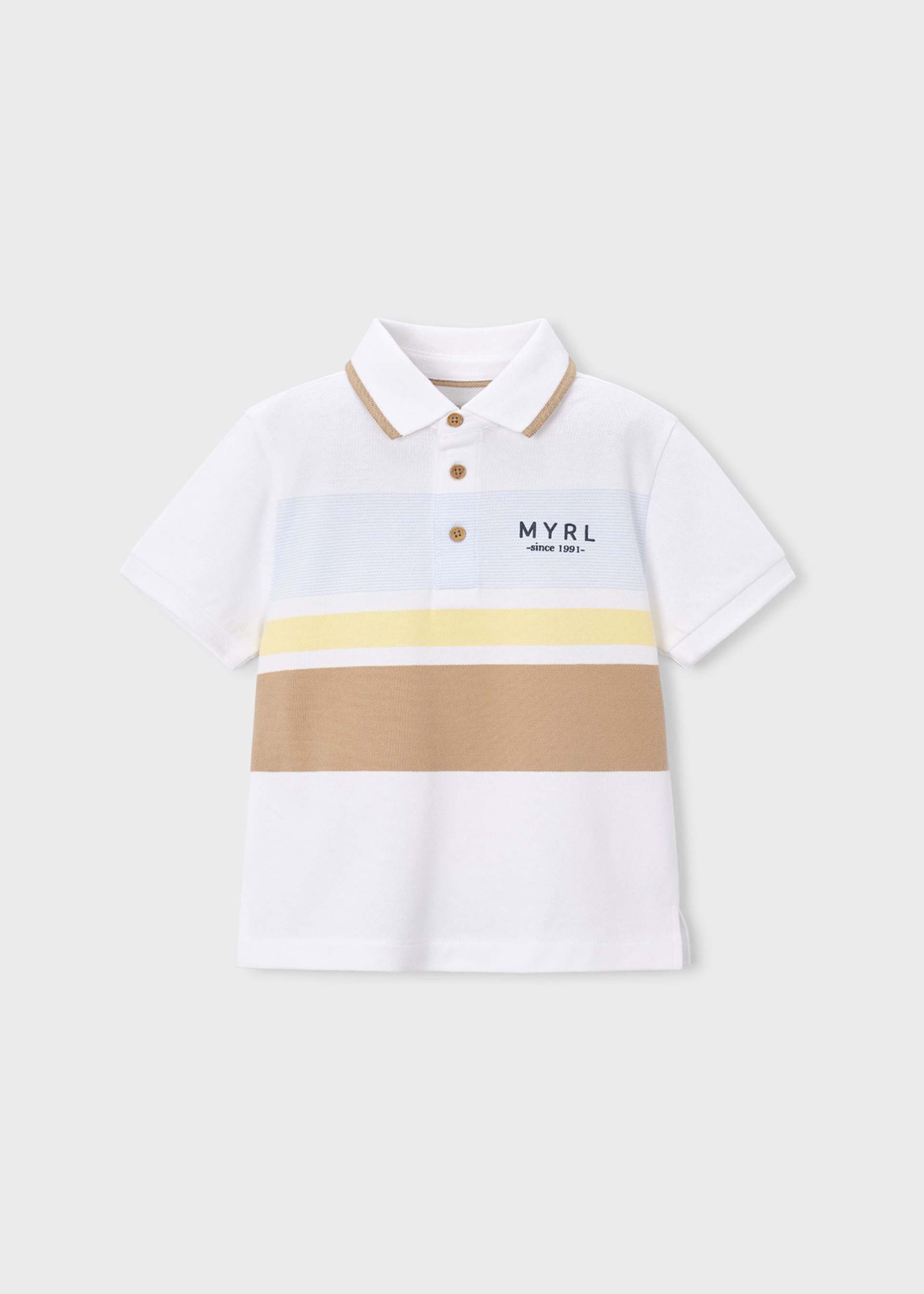 Poloshirt color blocked Jungen